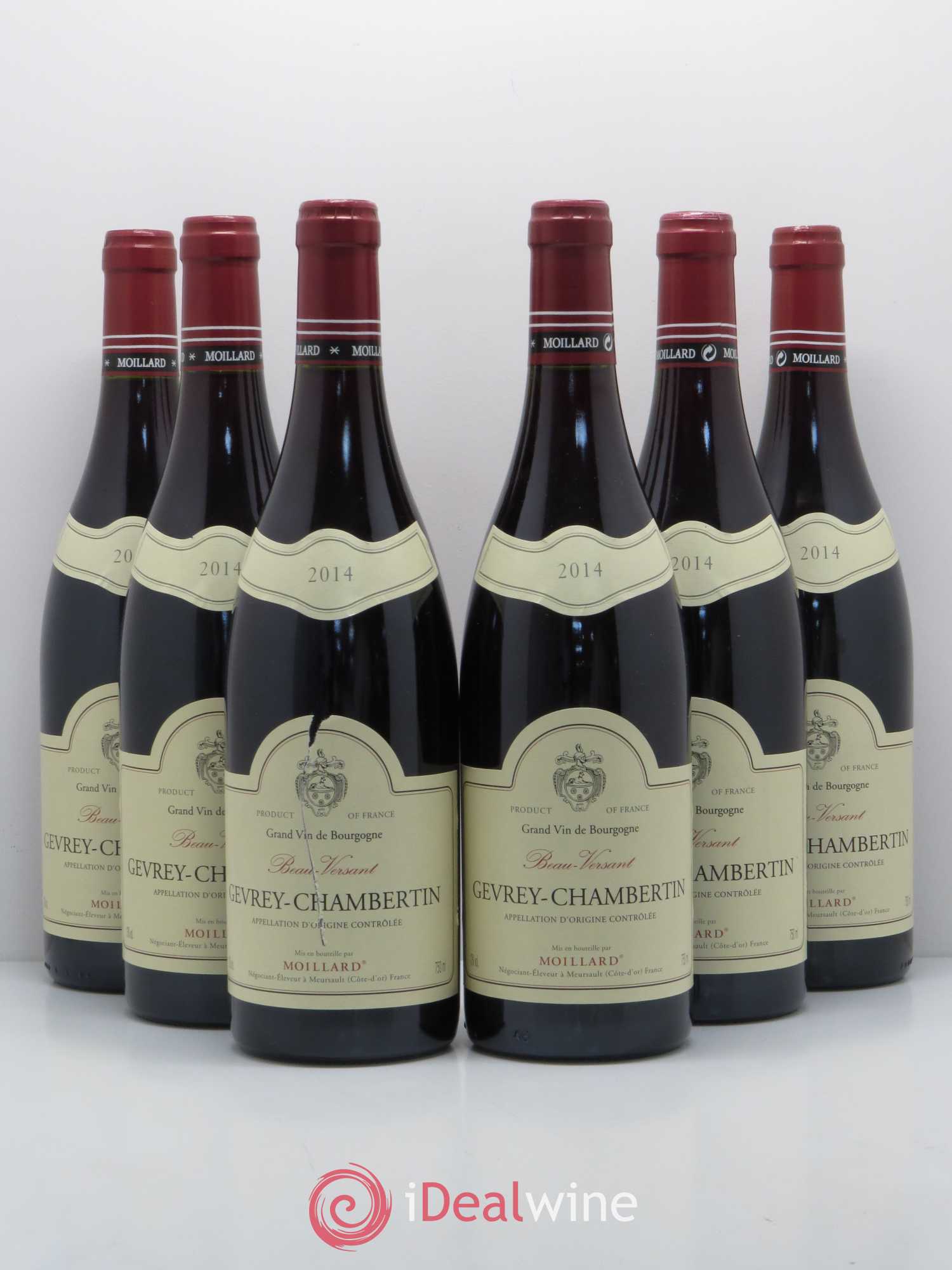 Gevrey-Chambertin Beau Versant Moillard 2014 - Lot de 6 bouteilles - 0