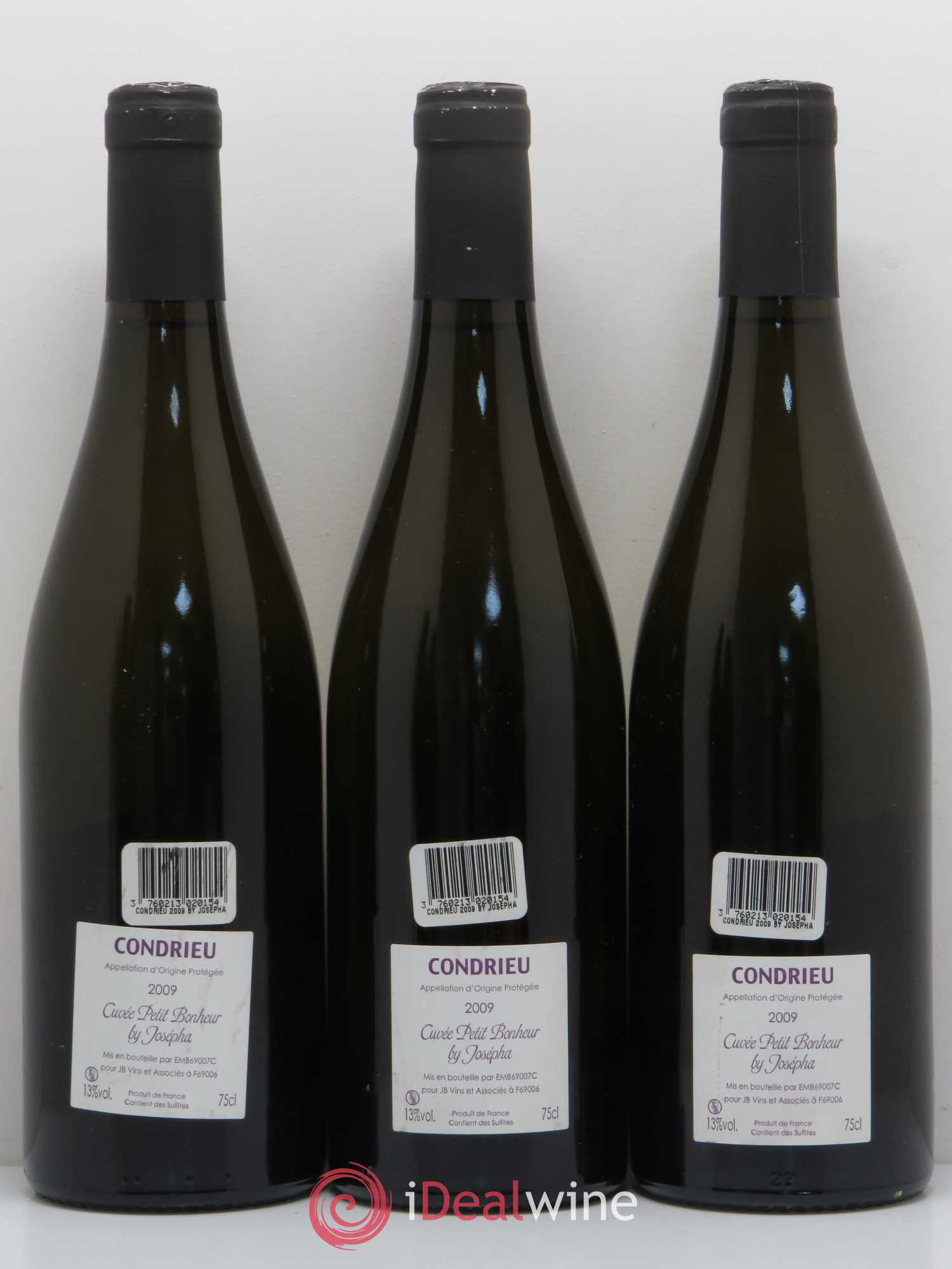 Condrieu Cuvée Petit Bonheur Josepha (sans prix de réserve) 2009 - Posten von 5 Flaschen - 2