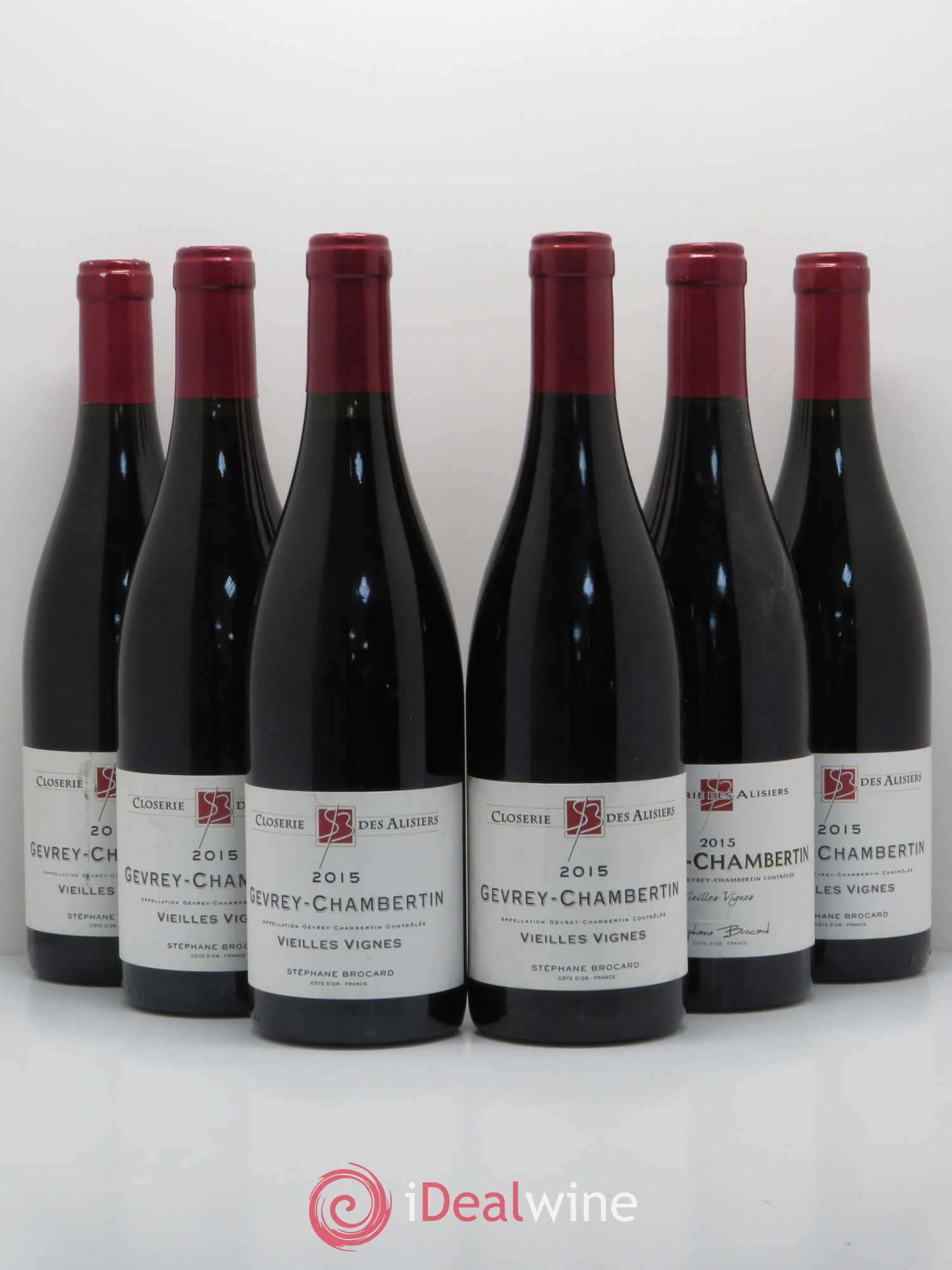 Gevrey-Chambertin Vieilles Vignes Closerie Des Alisiers Stephane Brocard 2015 - Lot de 6 bouteilles - 0