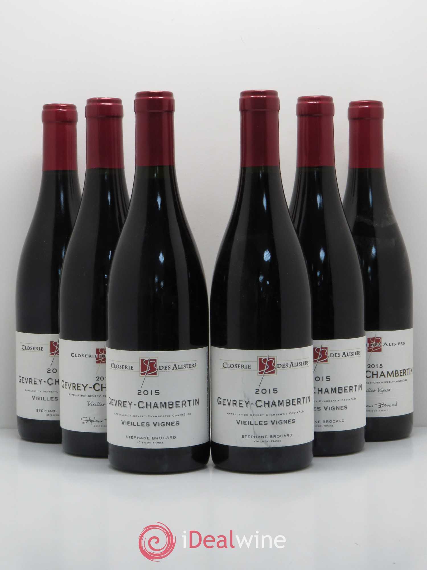 Gevrey-Chambertin Vieilles Vignes Closerie Des Alisiers Stephane Brocard 2015 - Lot de 6 bouteilles - 0