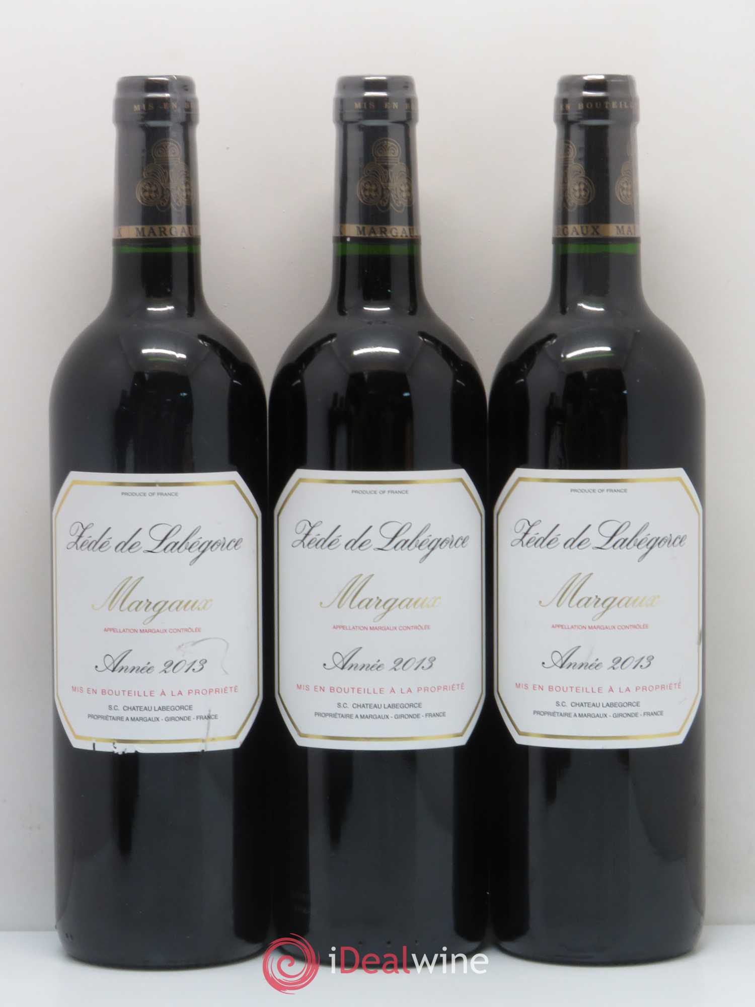 Bordeaux Zede de Labegorce (sans prix de réserve) 2013 - Posten von 6 Flaschen - 1