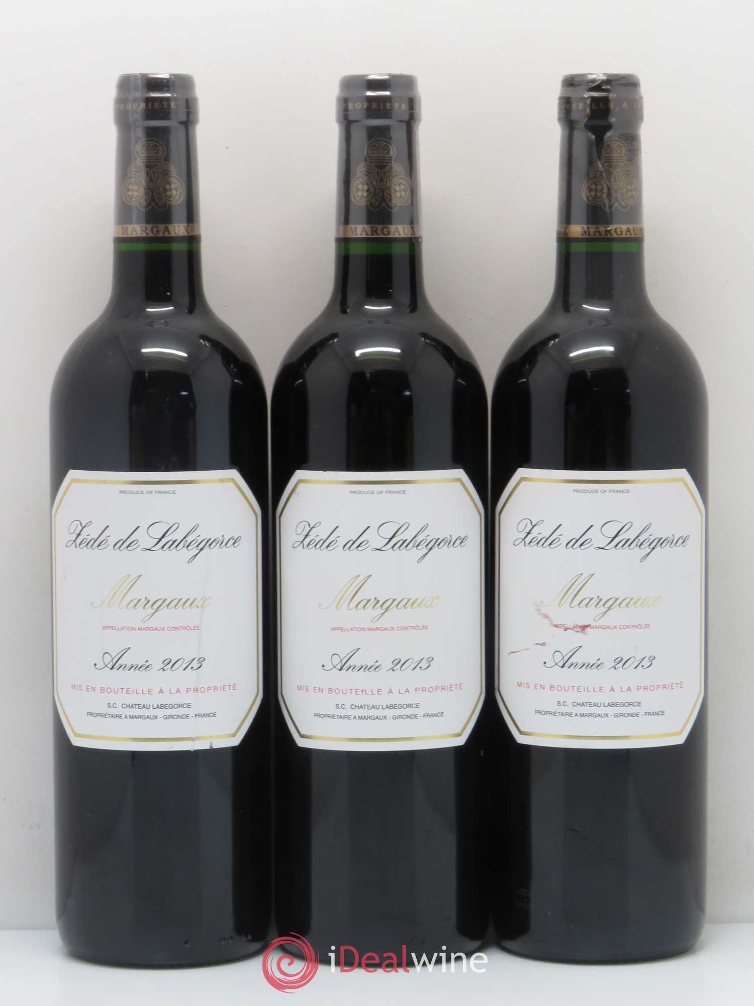 Bordeaux Zede de Labegorce (sans prix de réserve) 2013 - Posten von 6 Flaschen - 2