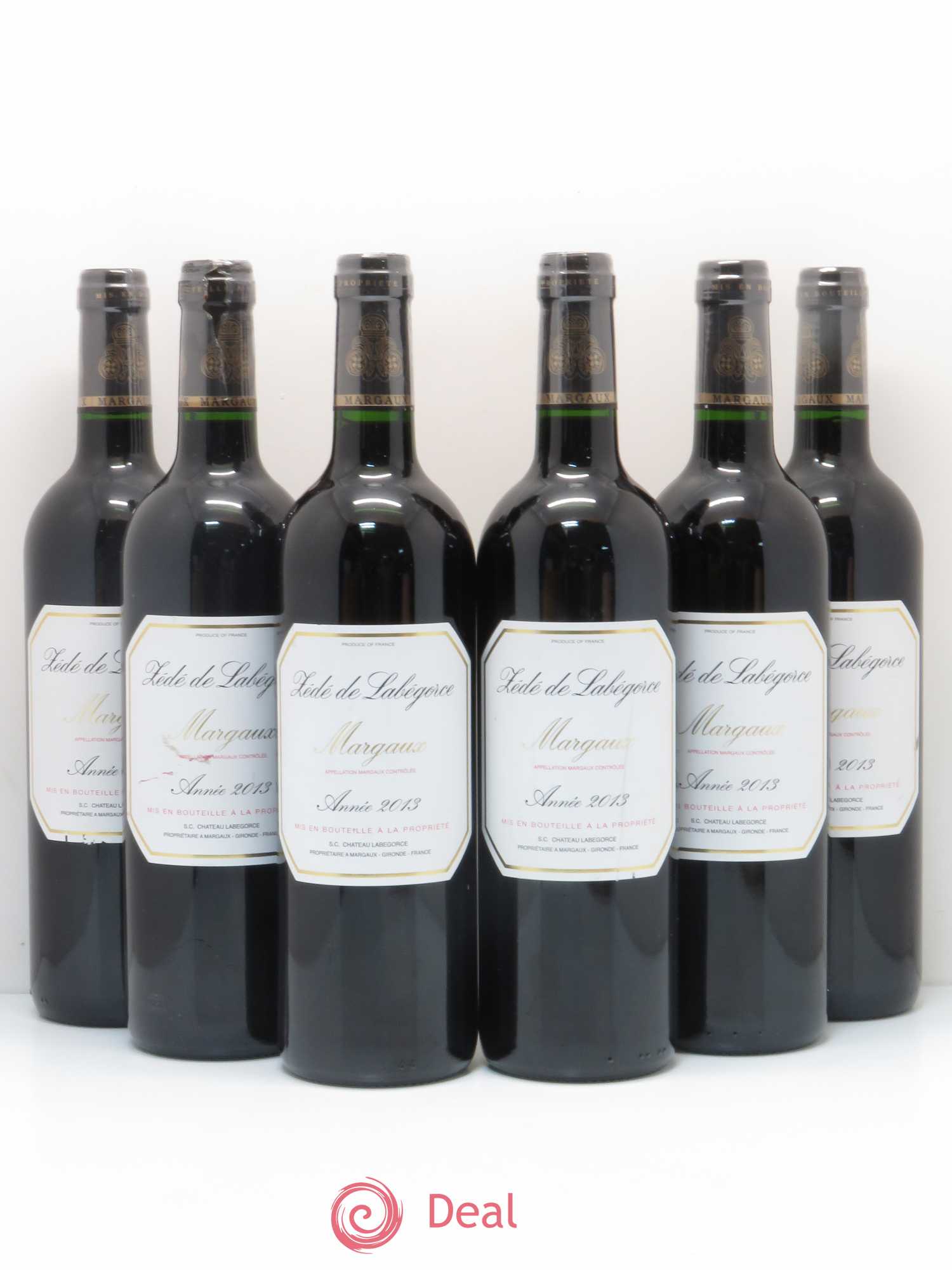 Bordeaux Zede de Labegorce (sans prix de réserve) 2013 - Posten von 6 Flaschen - 0