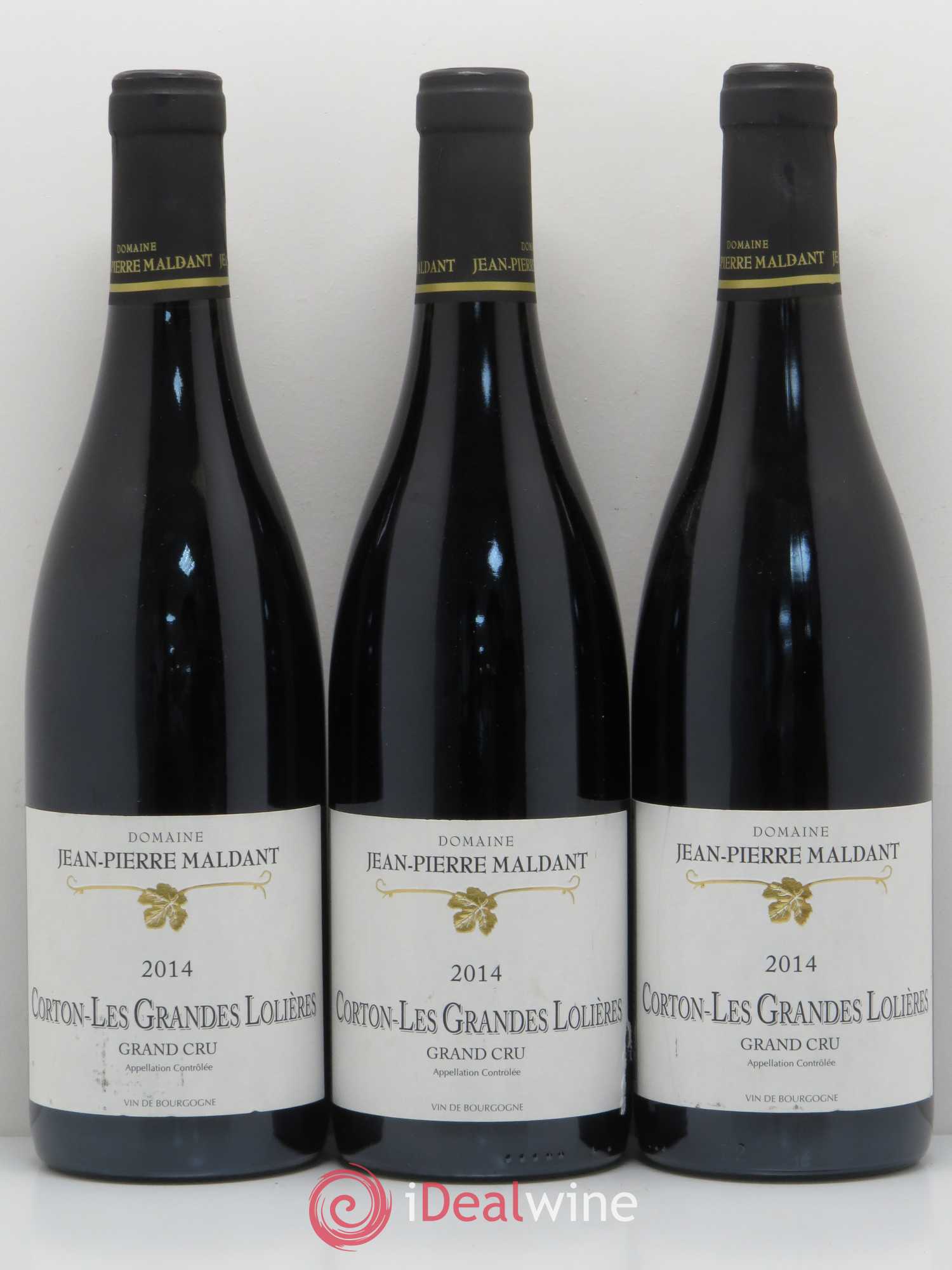 Corton Grand Cru Les Grandes Lolieres Domaine Jean Pierre Maldant (sans prix de réserve) 2014 - Posten von 3 Flaschen - 0