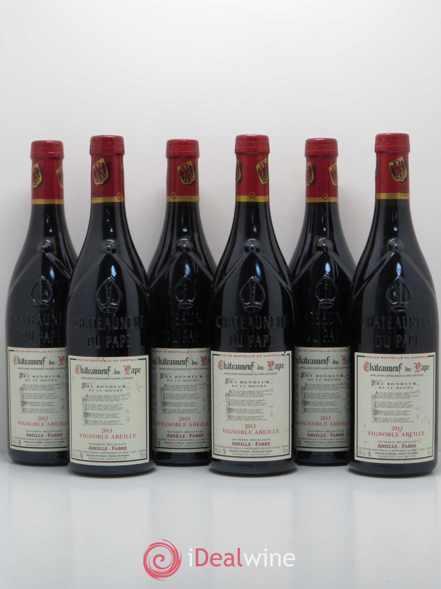 Châteauneuf-du-Pape Vignoble Abeille 2013 - Lot de 6 bouteilles - 0