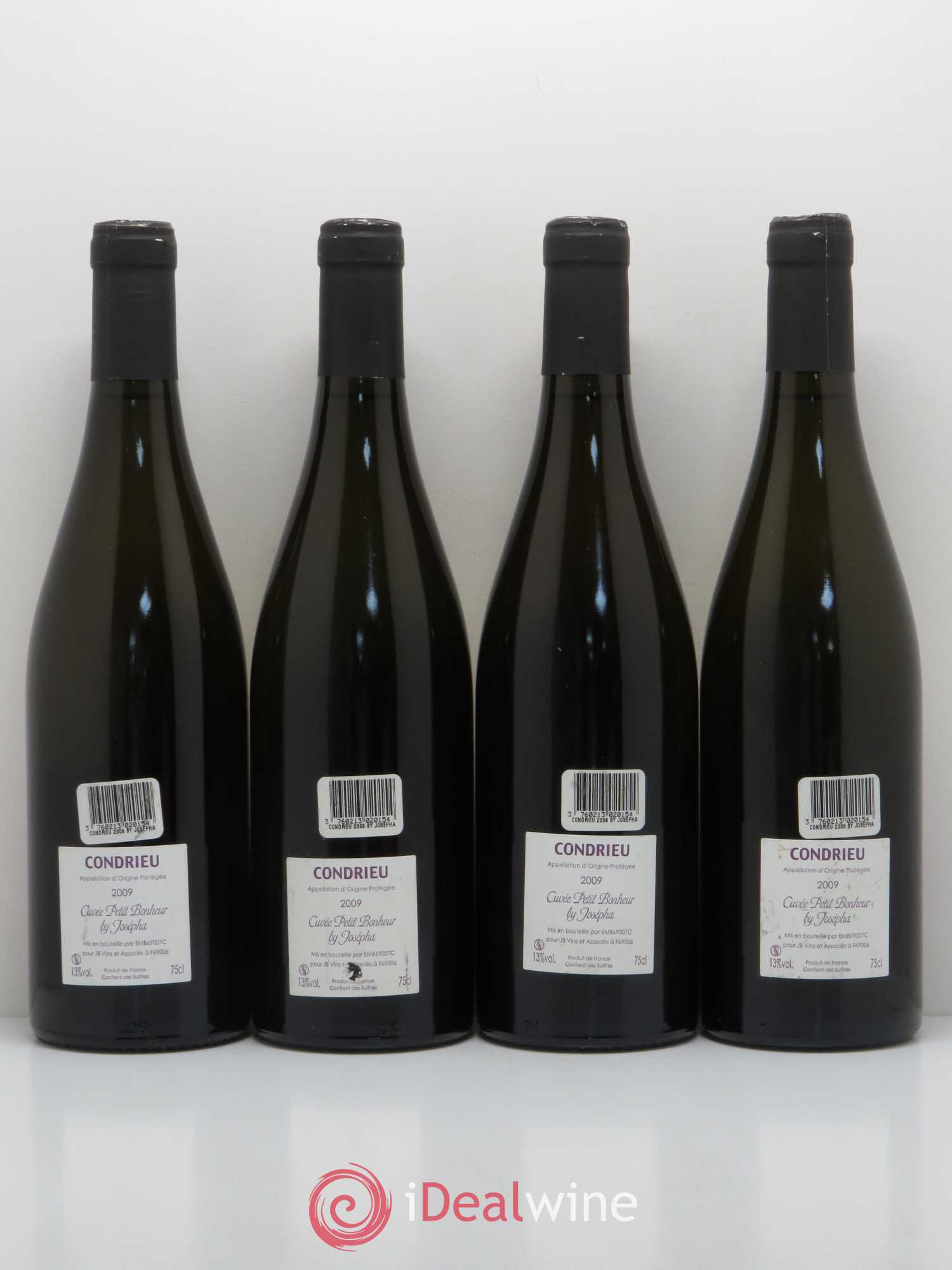 Condrieu Cuvée Petit Bonheur Josepha (sans prix de réserve) 2009 - Posten von 4 Flaschen - 1