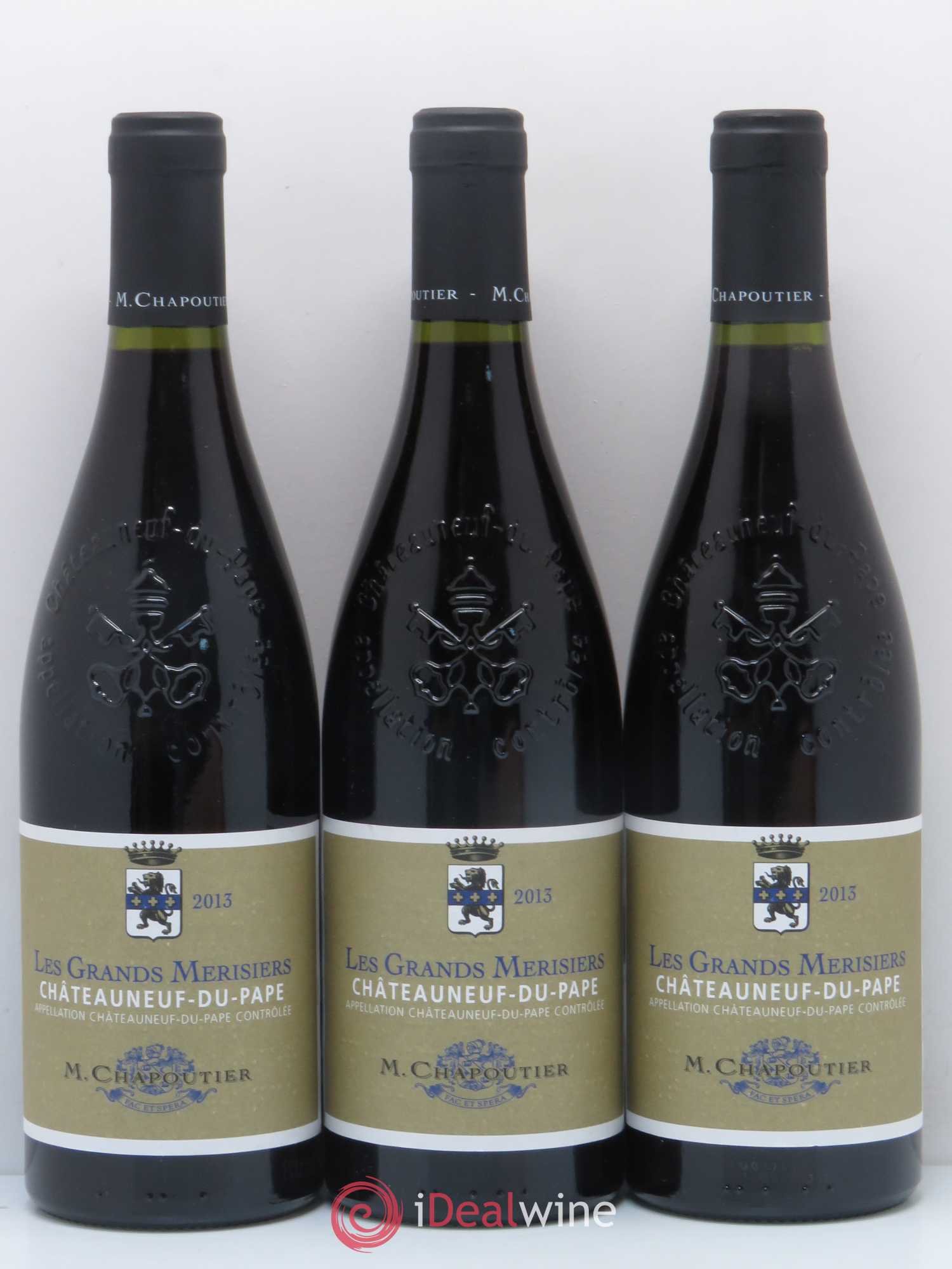 Châteauneuf-du-Pape Les Grands Merisiers Chapoutier 2013 - Posten von 6 Flaschen - 2