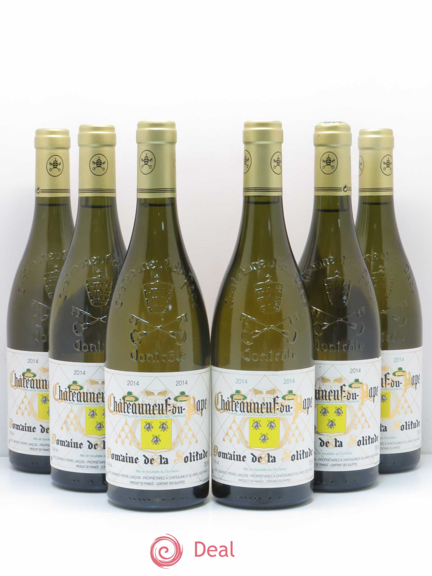 Châteauneuf-du-Pape Domaine de la solitude 2014 - Posten von 6 Flaschen - 0
