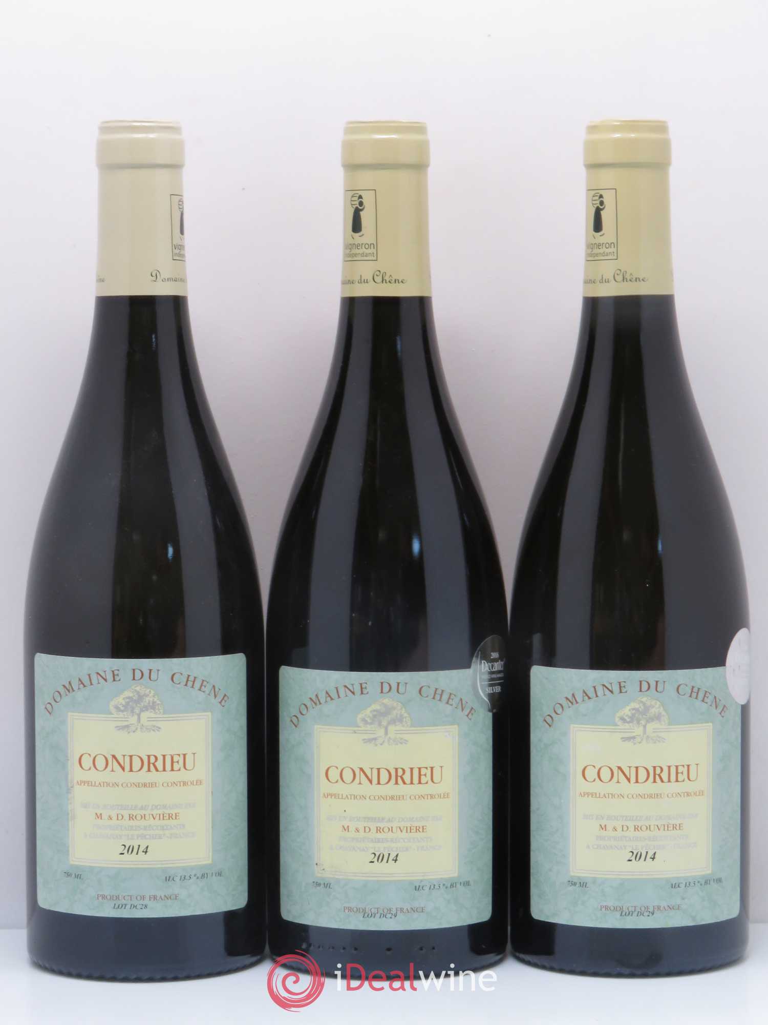 Condrieu Domaine Du Chene 2014 - Posten von 3 Flaschen - 0