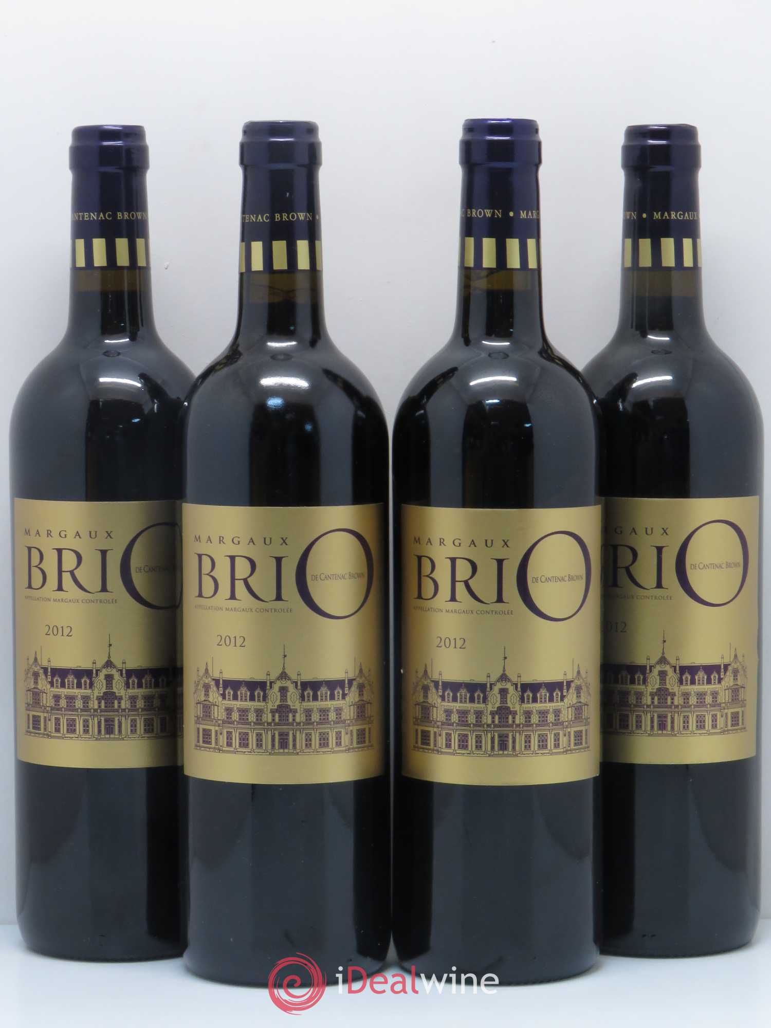 Bordeaux Brio De Cantenac Brown 2012 - Posten von 4 Flaschen - 0