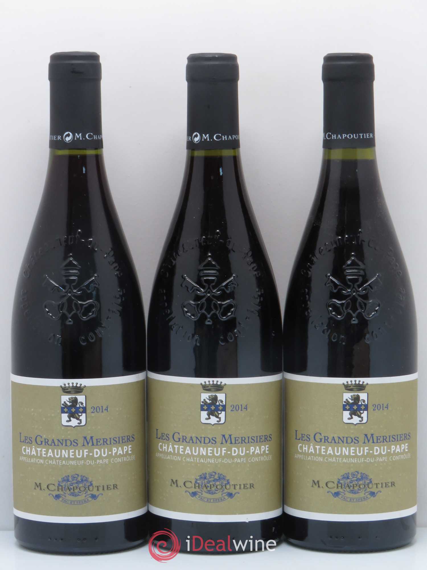 Châteauneuf-du-Pape Les Grands Merisiers Chapoutier 2014 - Posten von 6 Flaschen - 2