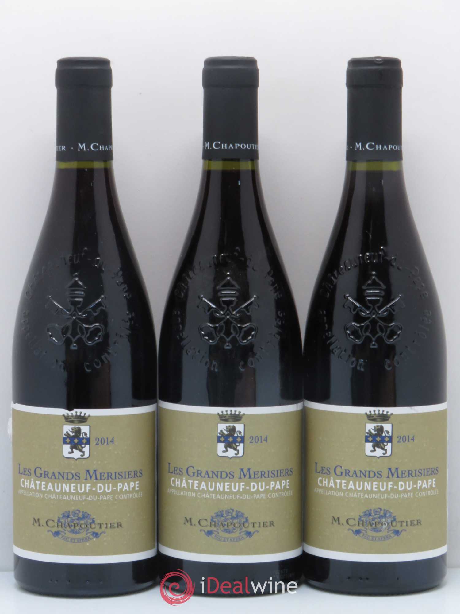 Châteauneuf-du-Pape Les Grands Merisiers Chapoutier 2014 - Posten von 6 Flaschen - 2
