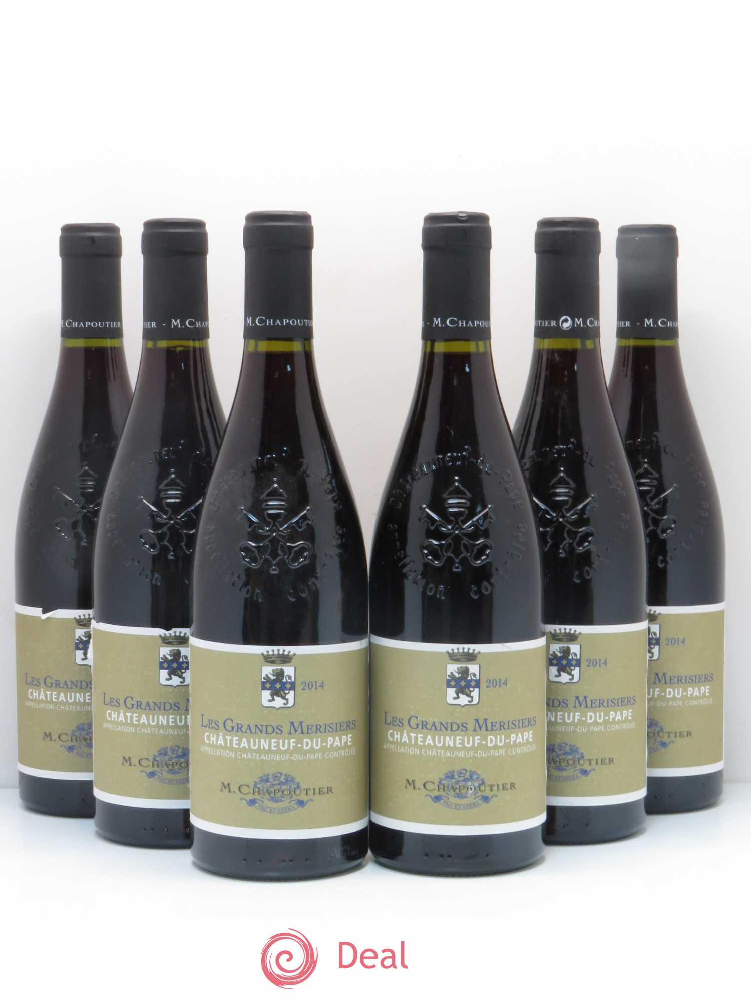 Châteauneuf-du-Pape Les Grands Merisiers Chapoutier 2014 - Posten von 6 Flaschen - 0