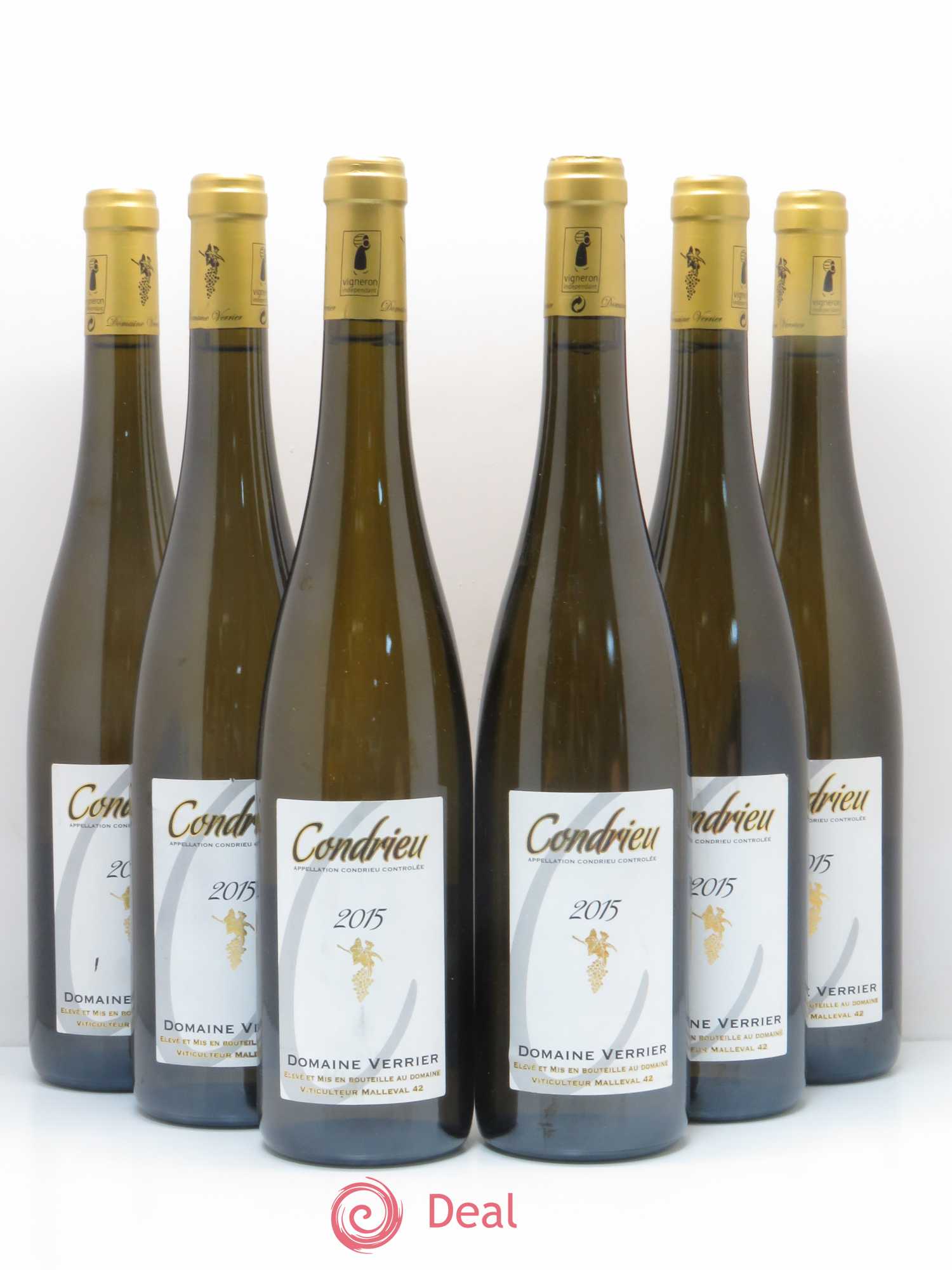Condrieu Domaine Verrier (sans prix de réserve) 2015 - Posten von 6 Flaschen - 0