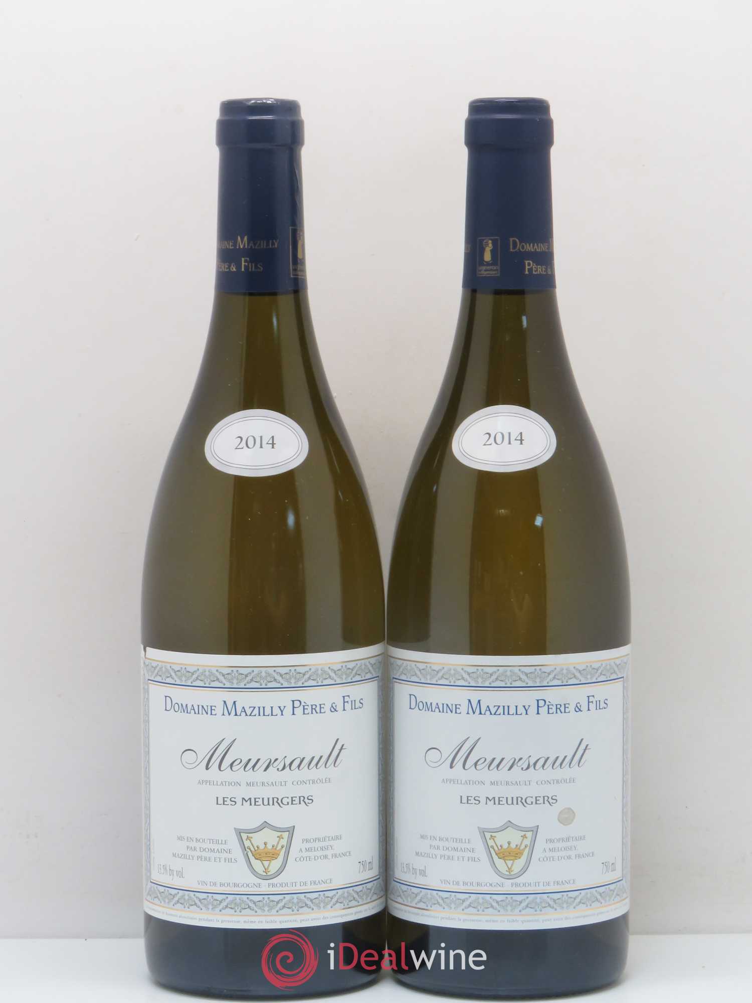 Meursault Les Meurgers Domaine Mazilly Père et Fils 2014 - Posten von 2 Flaschen - 0