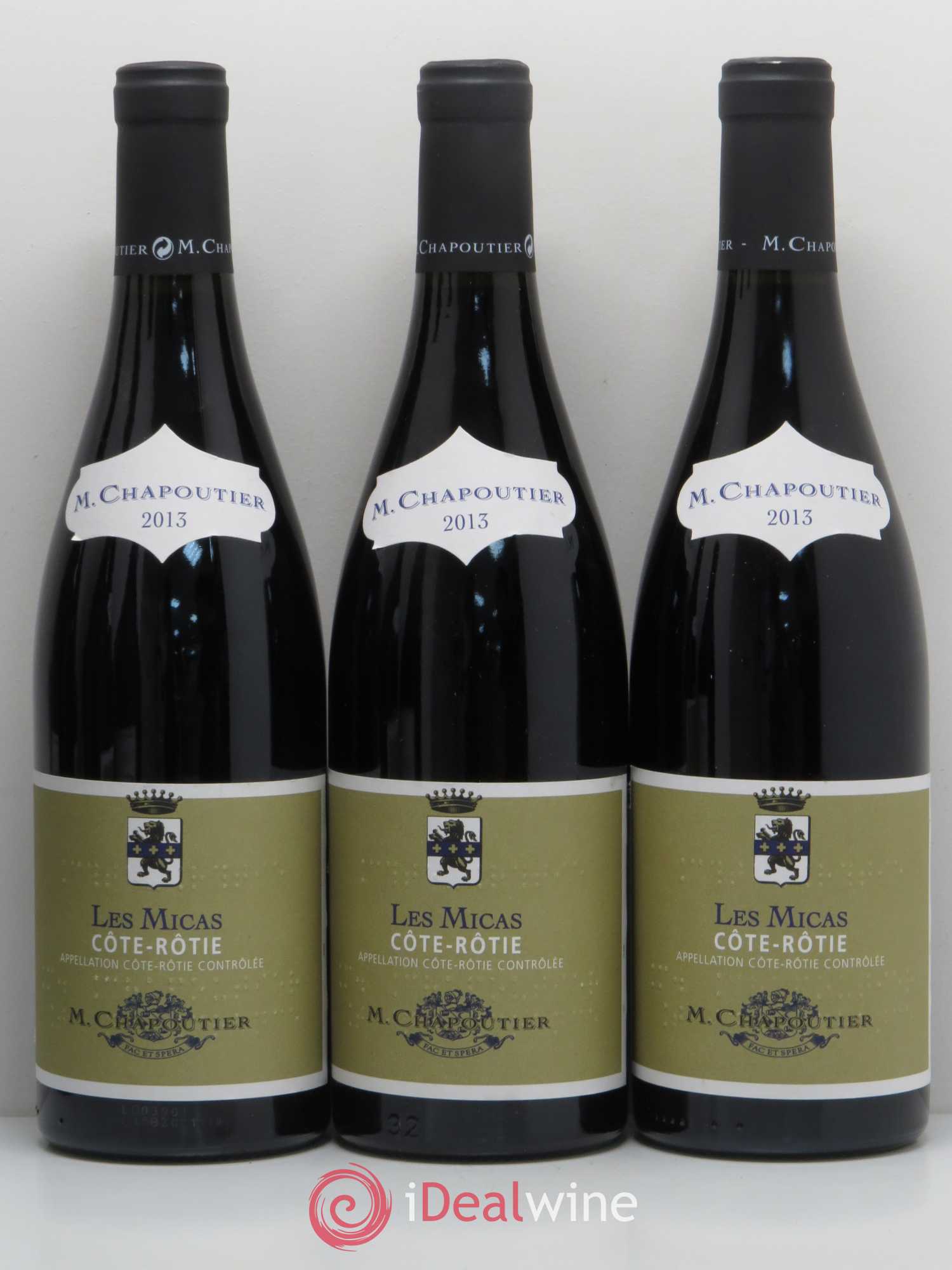 Côte-Rôtie Chapoutier Les Micas Chapoutier 2013 - Posten von 6 Flaschen - 1