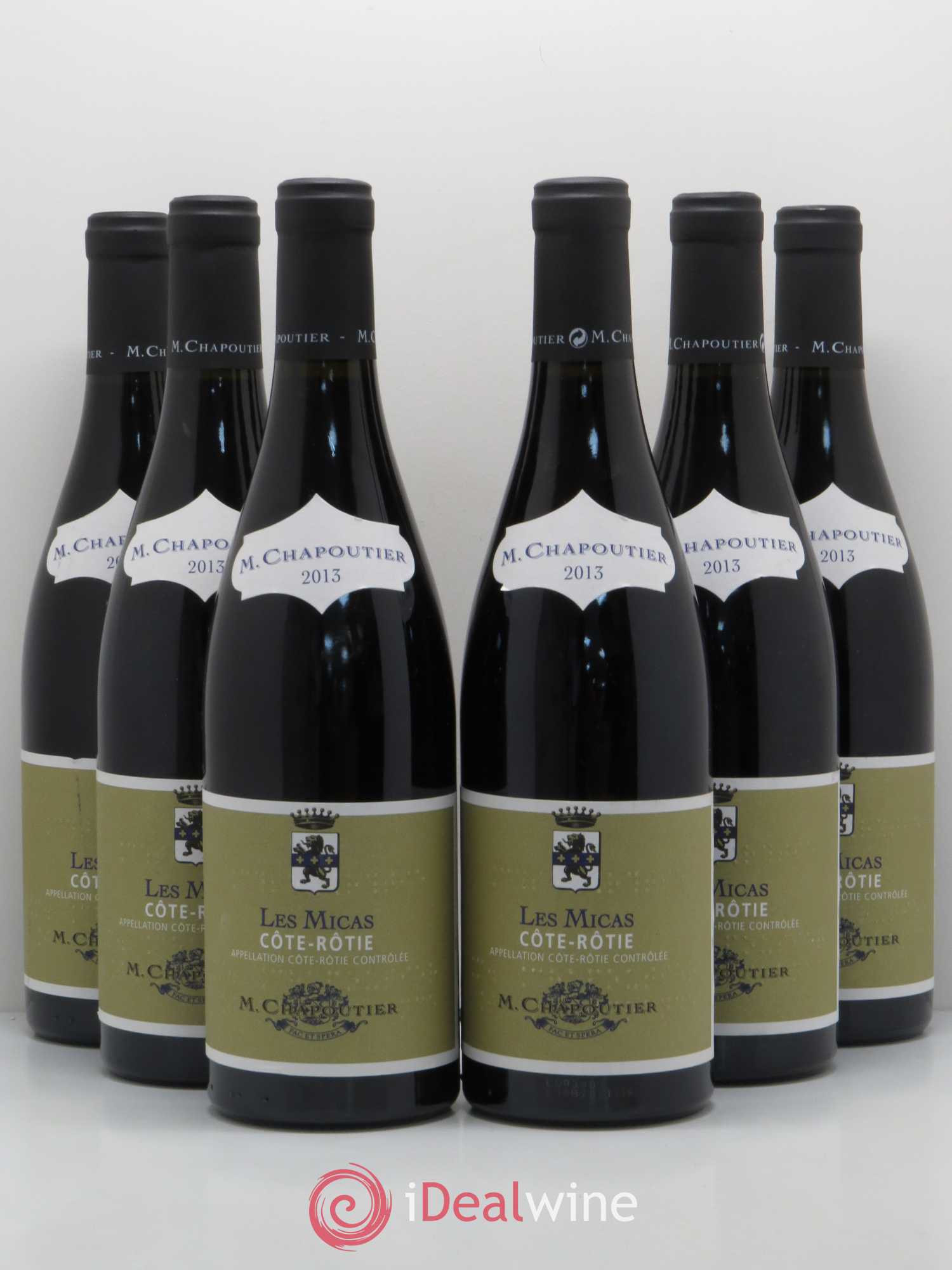 Côte-Rôtie Chapoutier Les Micas Chapoutier 2013 - Posten von 6 Flaschen - 0