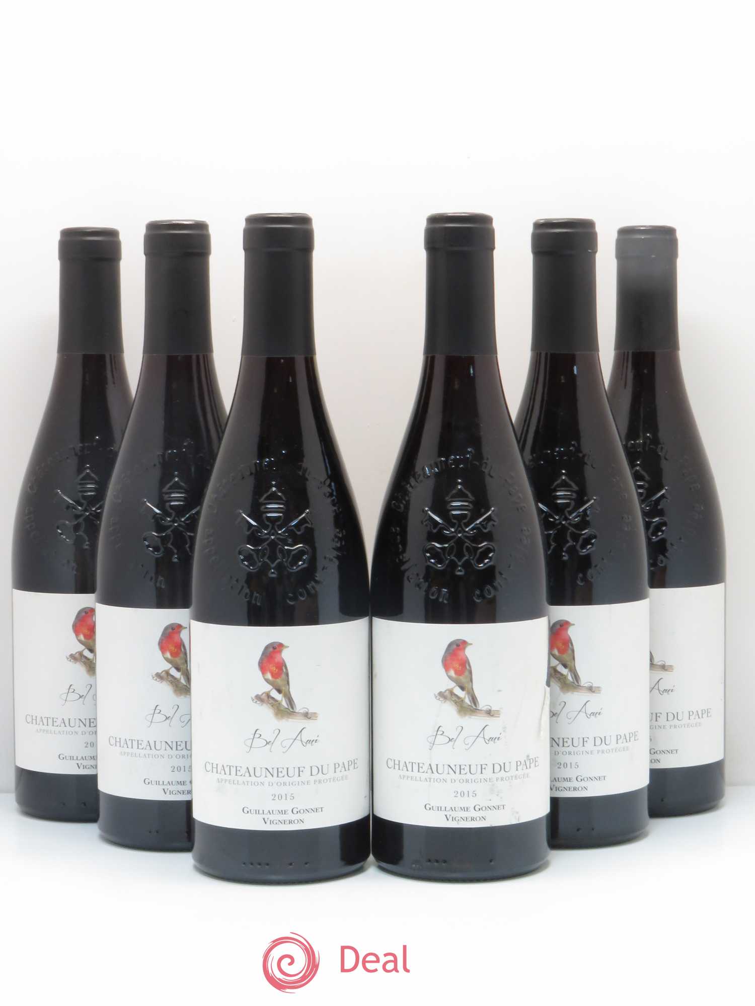 Châteauneuf-du-Pape Bel Ami Guillaume Gonnet 2015 - Posten von 6 Flaschen - 0