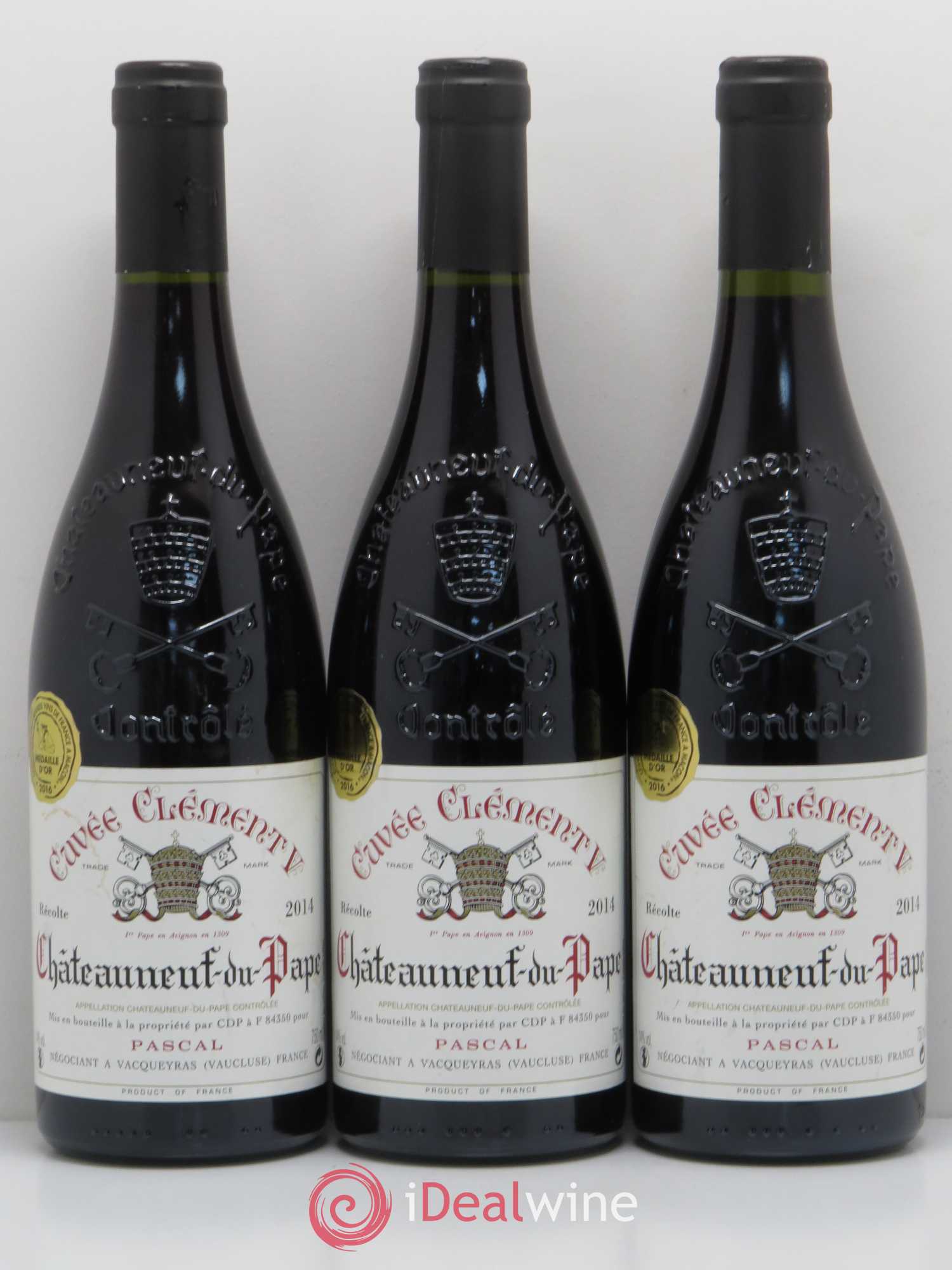 Châteauneuf-du-Pape Cuvee Clement V Pascal 2014 - Lot of 6 bottles - 2