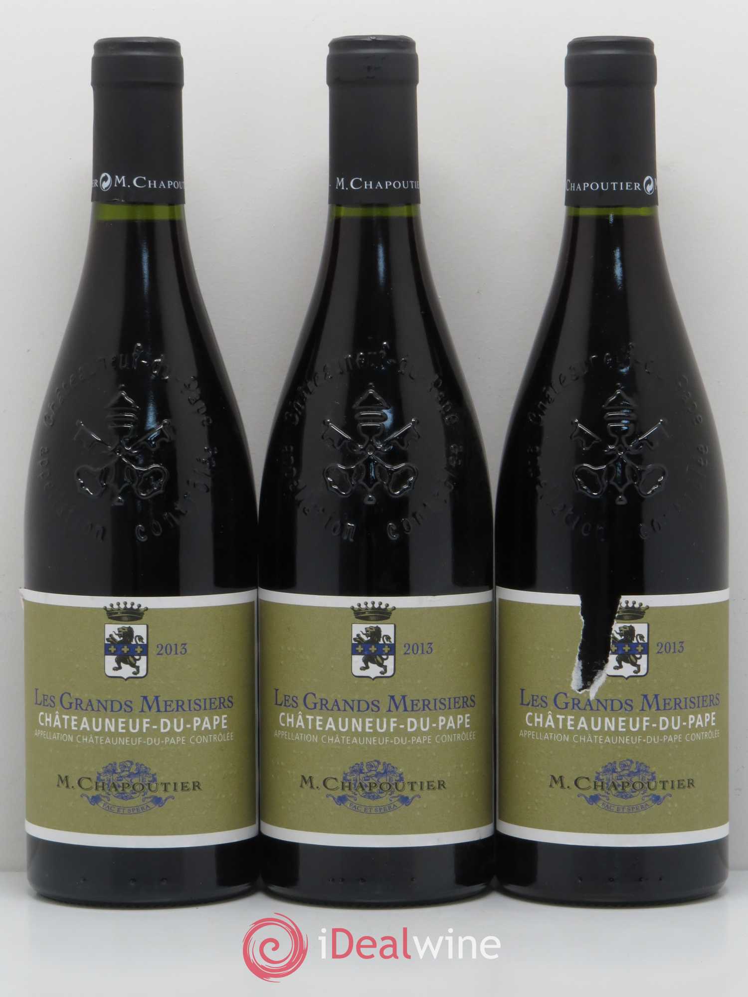 Châteauneuf-du-Pape Les Grands Merisiers Chapoutier 2013 - Posten von 12 Flaschen - 1