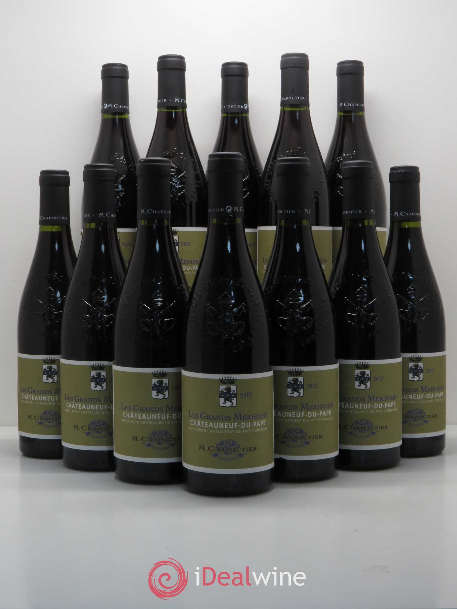 Châteauneuf-du-Pape Les Grands Merisiers Chapoutier 2013 - Posten von 12 Flaschen - 0