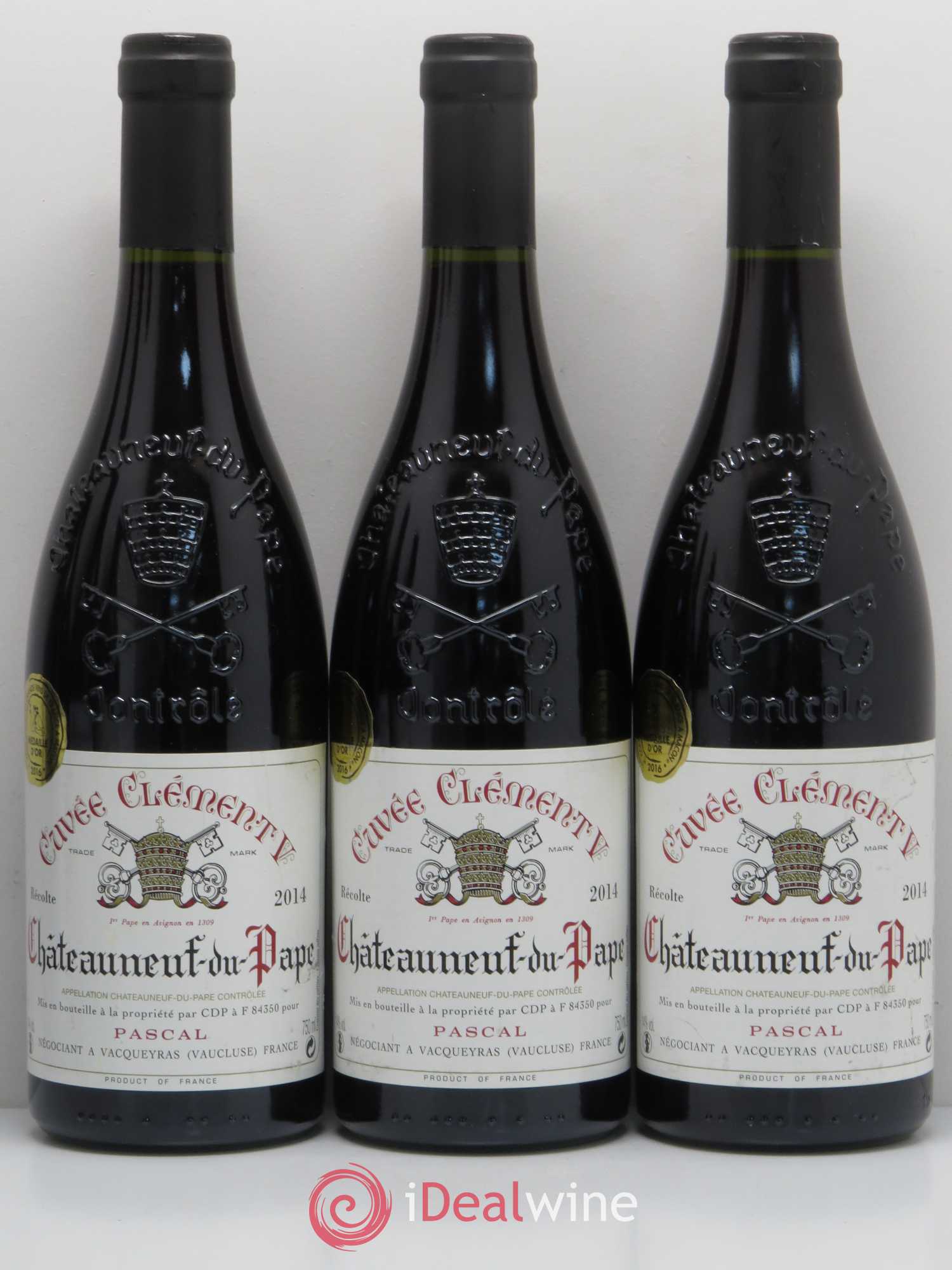 Châteauneuf-du-Pape Cuvee Clement V Pascal 2014 - Lot de 6 bouteilles - 1