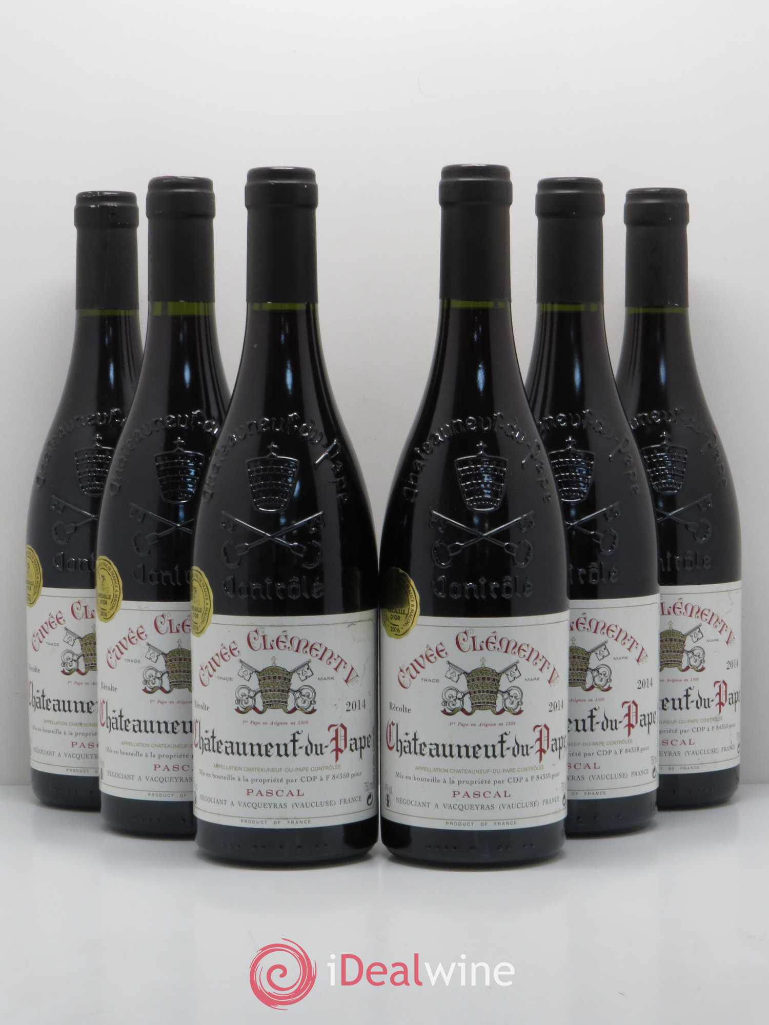 Châteauneuf-du-Pape Cuvee Clement V Pascal 2014 - Lot de 6 bouteilles - 0