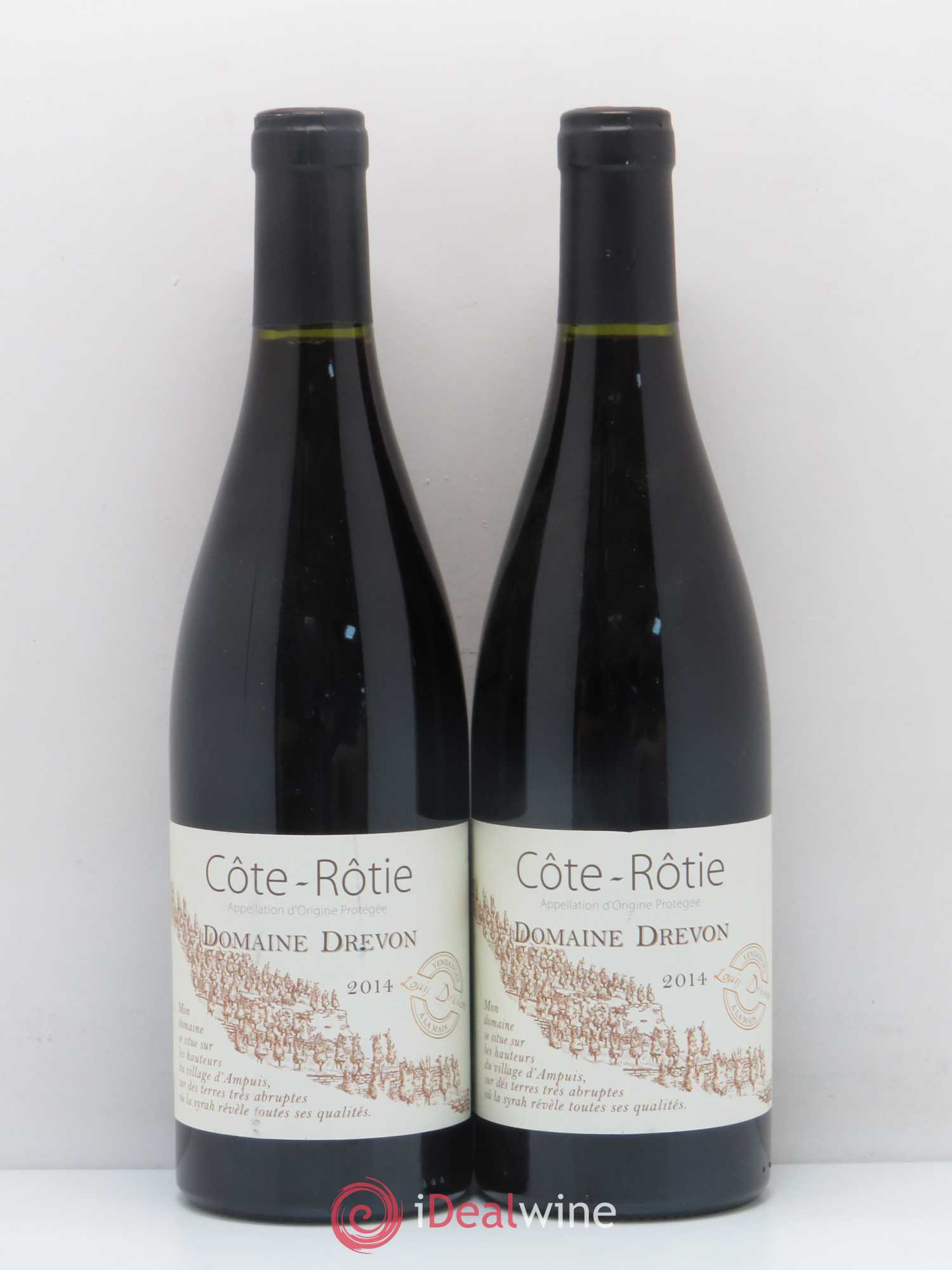Côte-Rôtie Domaine Drevon  (sans prix de réserve) 2014 - Lot de 5 bouteilles - 2