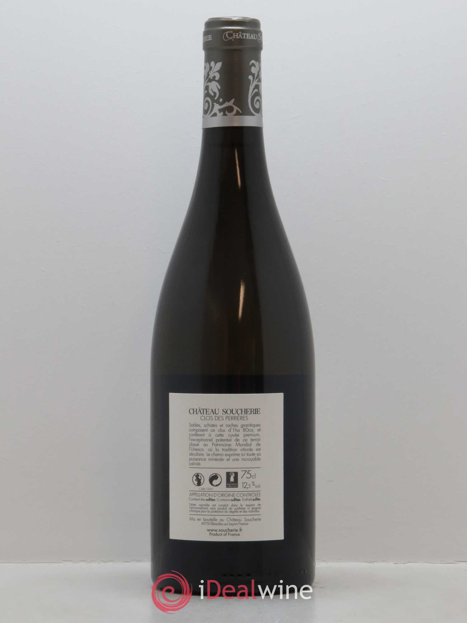 Savennières Clos des Perrières Château Soucherie 2015 - Lot de 1 bouteille - 1