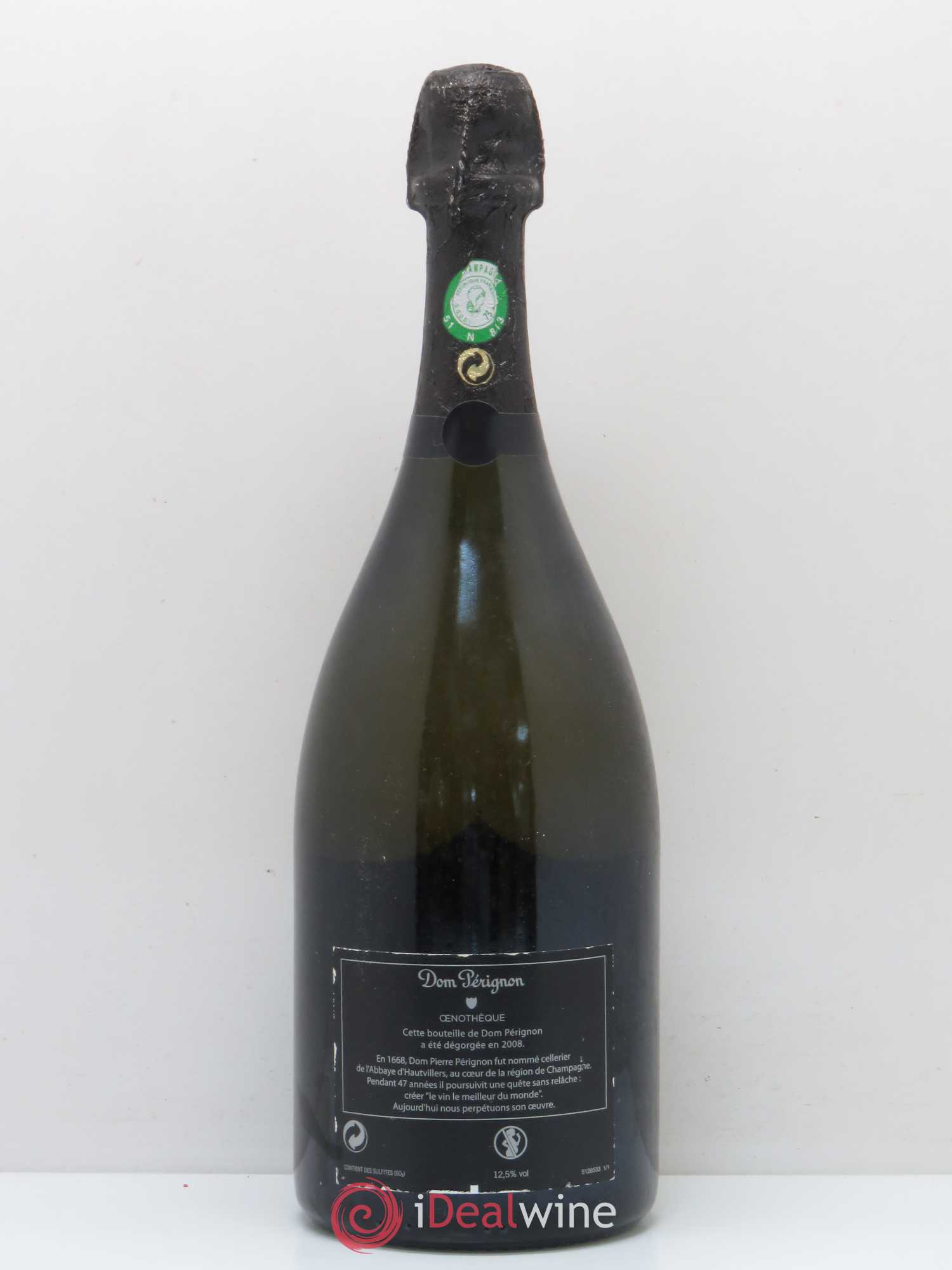 Oenothèque Dom Pérignon 1996 - Lot de 1 bouteille - 1