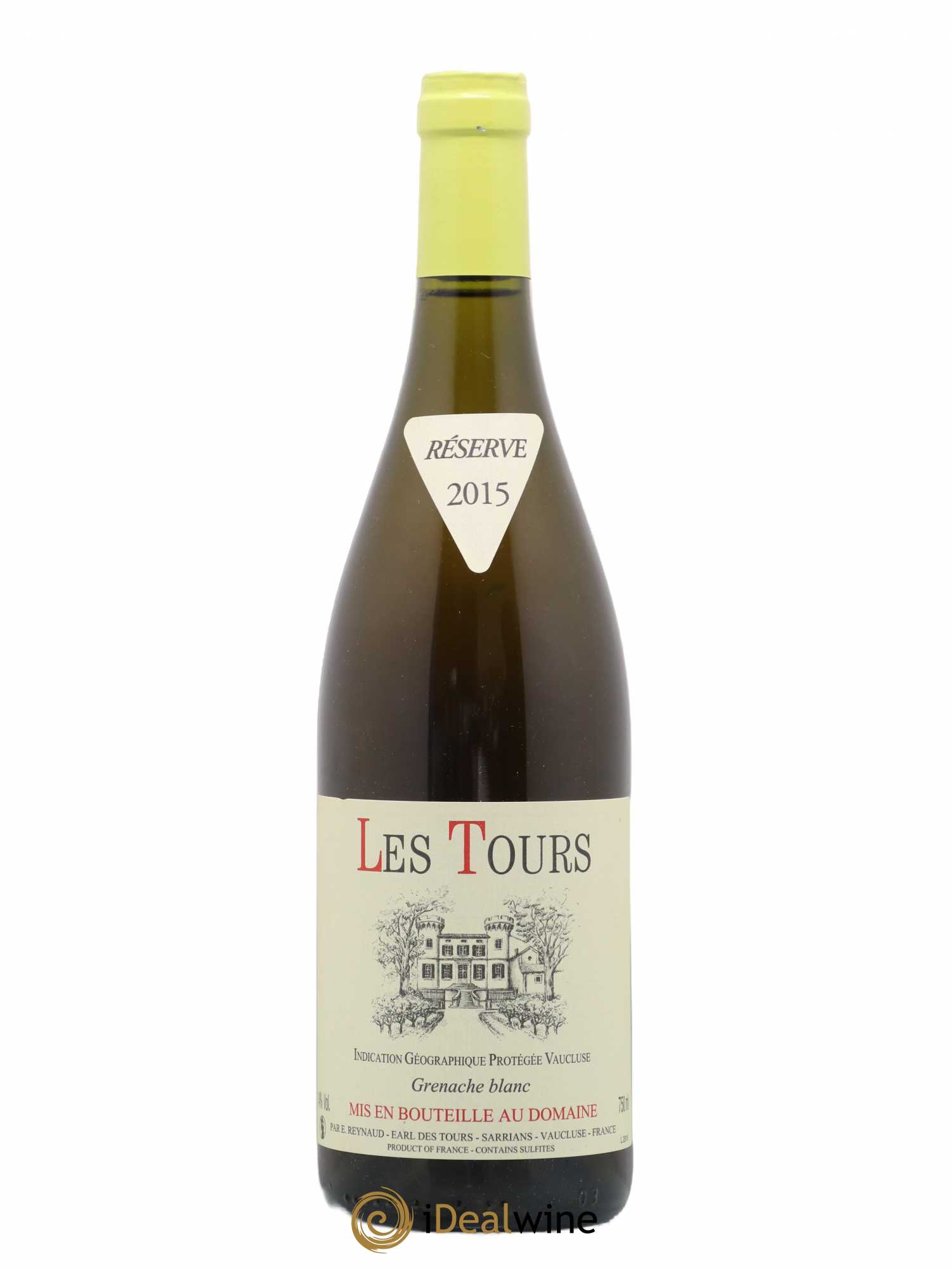Vaucluse (Vin de Pays de Vaucluse) Les Tours Grenache Blanc Emmanuel Reynaud 2015 - Lot de 1 bouteille - 0