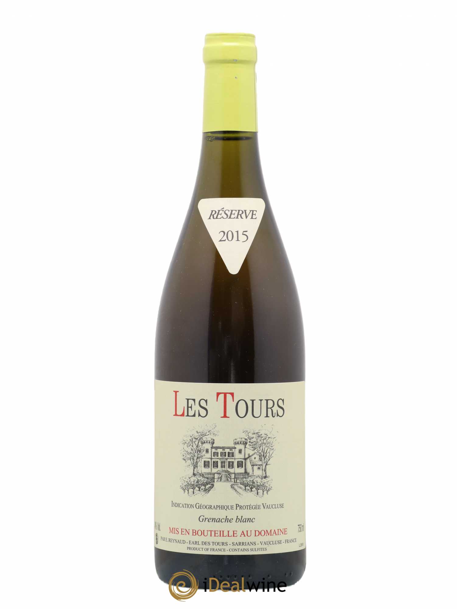 Vaucluse (Vin de Pays de Vaucluse) Les Tours Grenache Blanc Emmanuel Reynaud 2015 - Lot de 1 bouteille - 0