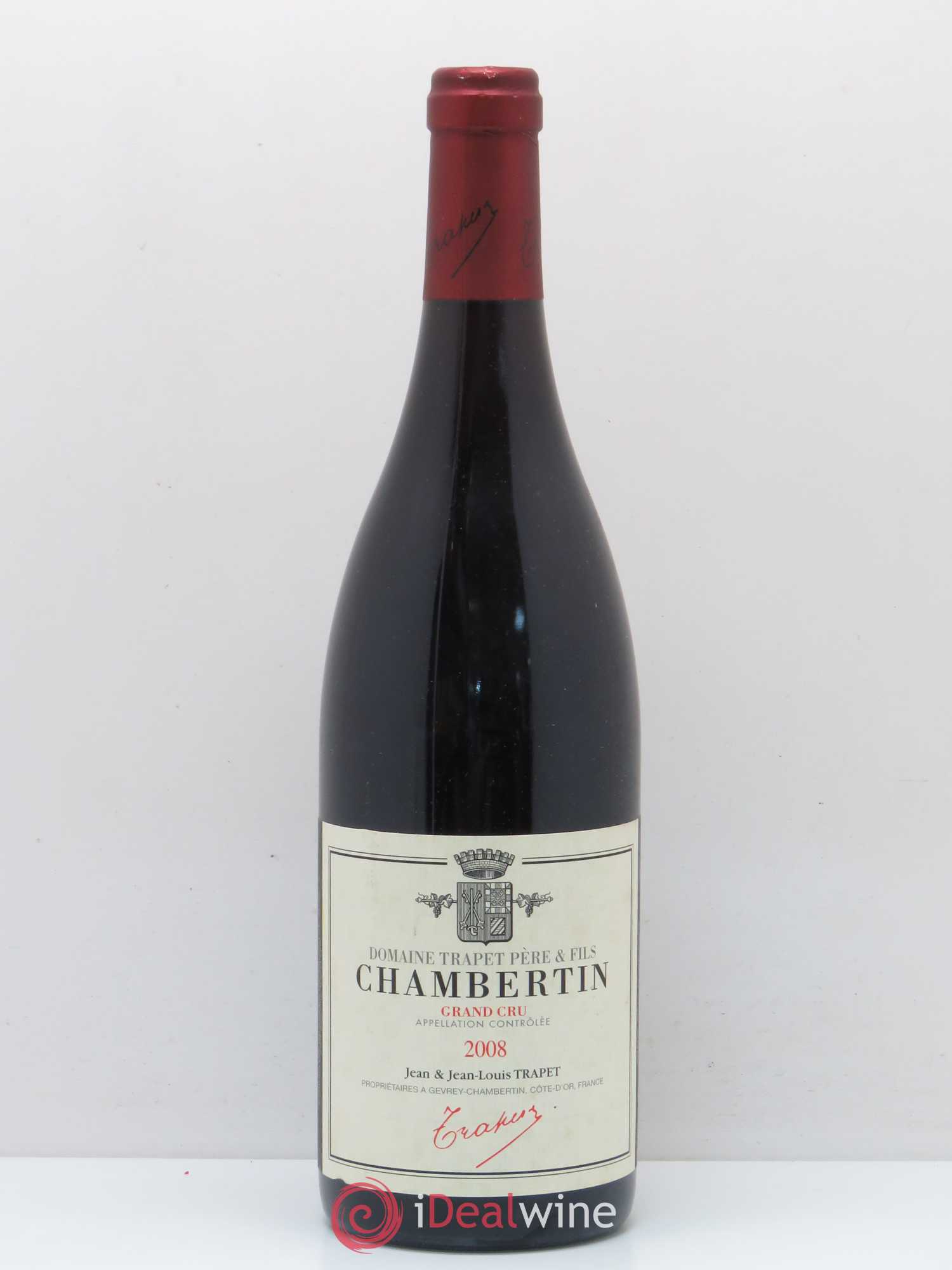 Chambertin Grand Cru Domaine Trapet 2008 - Lot de 1 bouteille - 0
