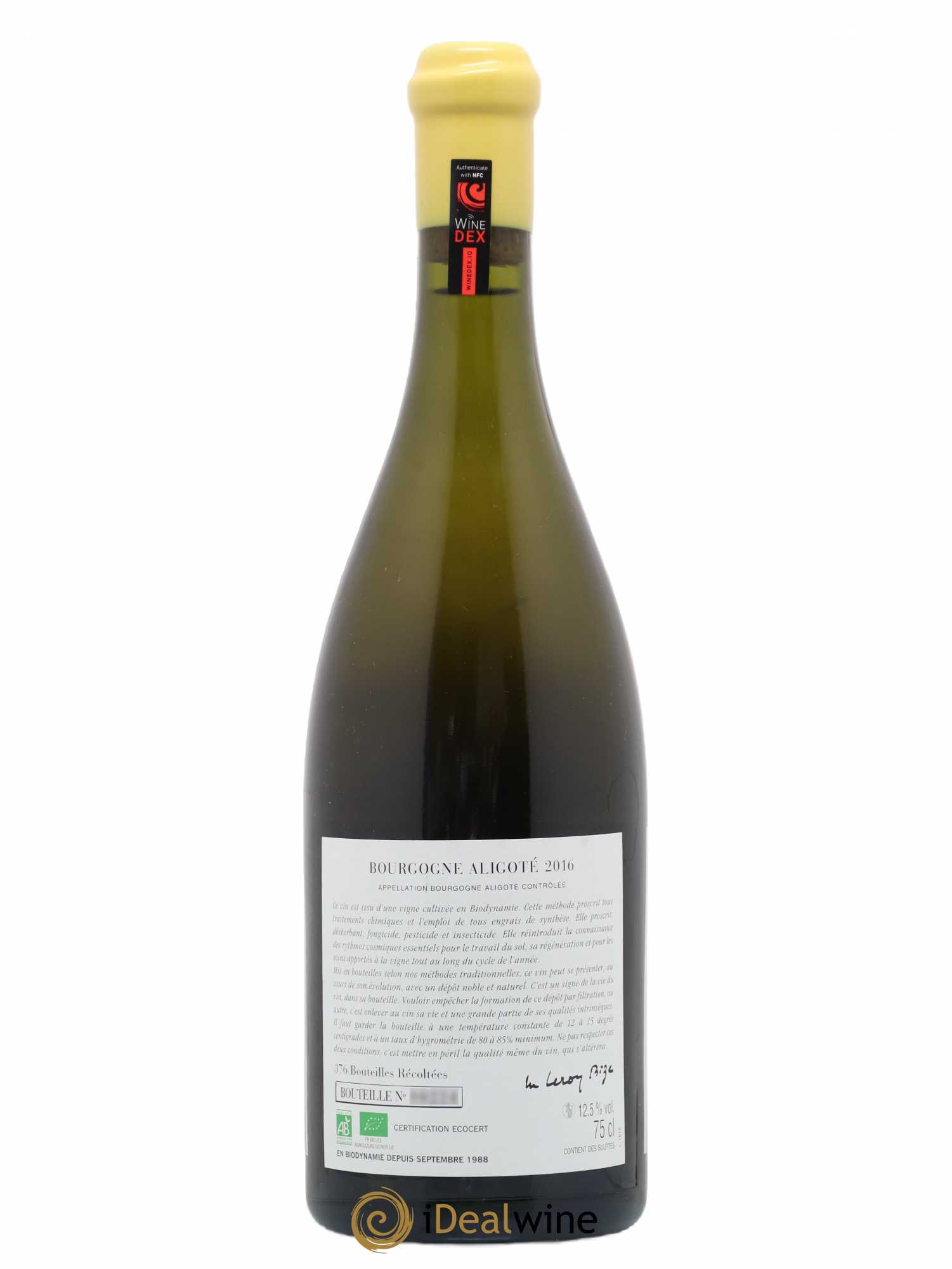 Bourgogne Aligoté Sous Chatelet d'Auvenay (Domaine) 2016 - Lot de 1 bouteille - 1
