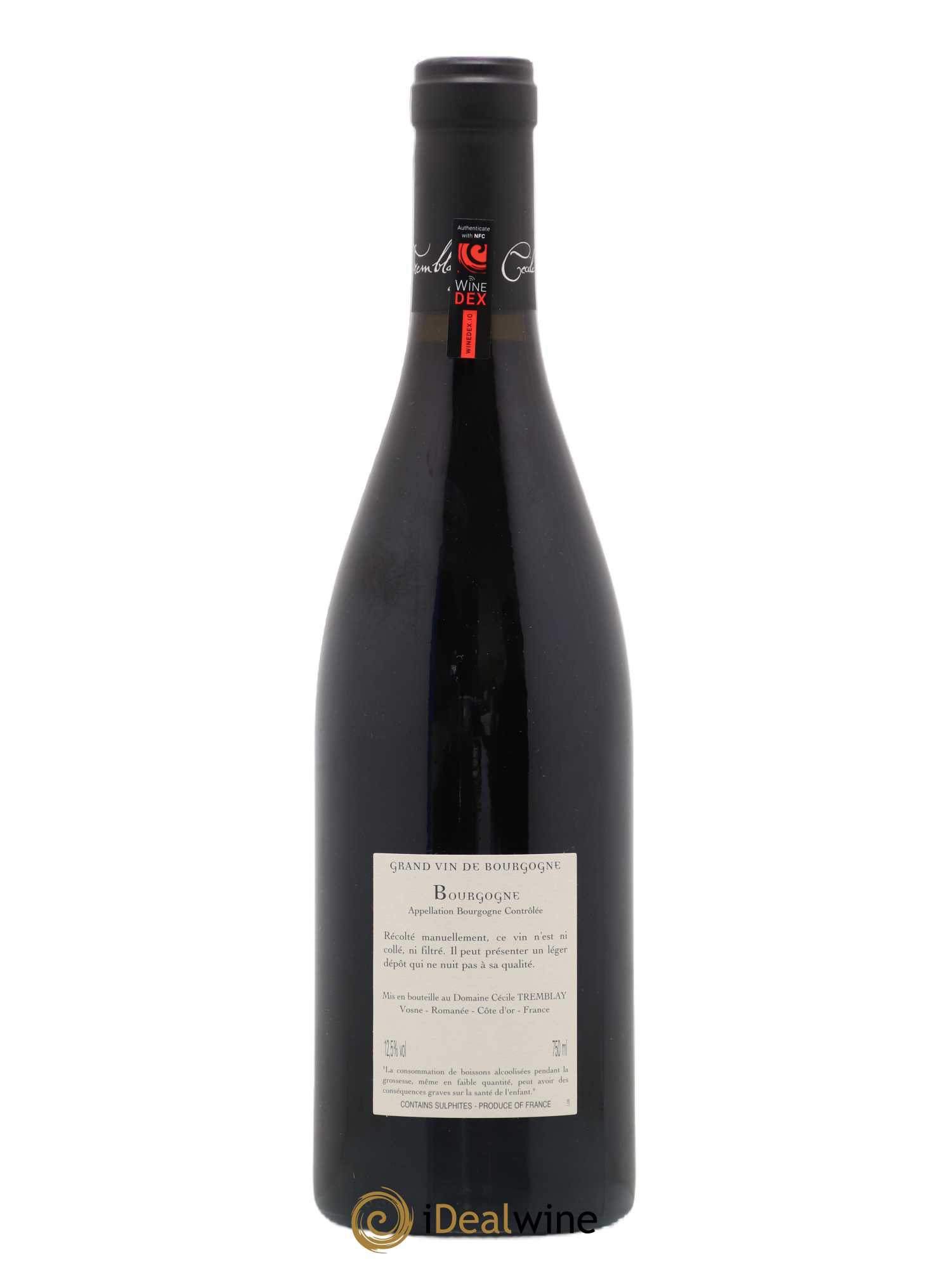 Bourgogne La Croix Blanche Cécile Tremblay 2016 - Lot de 1 bouteille - 1
