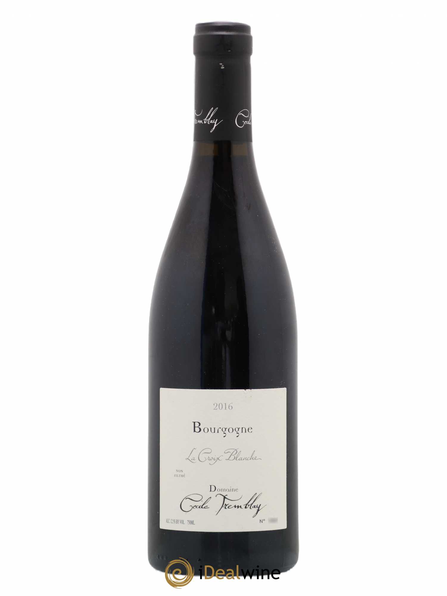 Bourgogne La Croix Blanche Cécile Tremblay 2016 - Lot de 1 bouteille - 0