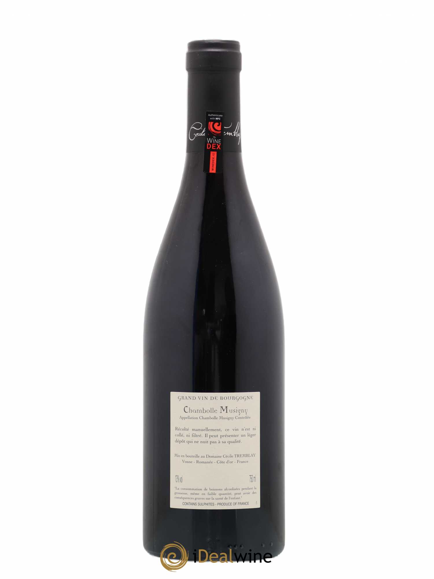 Chambolle-Musigny Les Cabottes Cécile Tremblay 2016 - Lot de 1 bouteille - 1