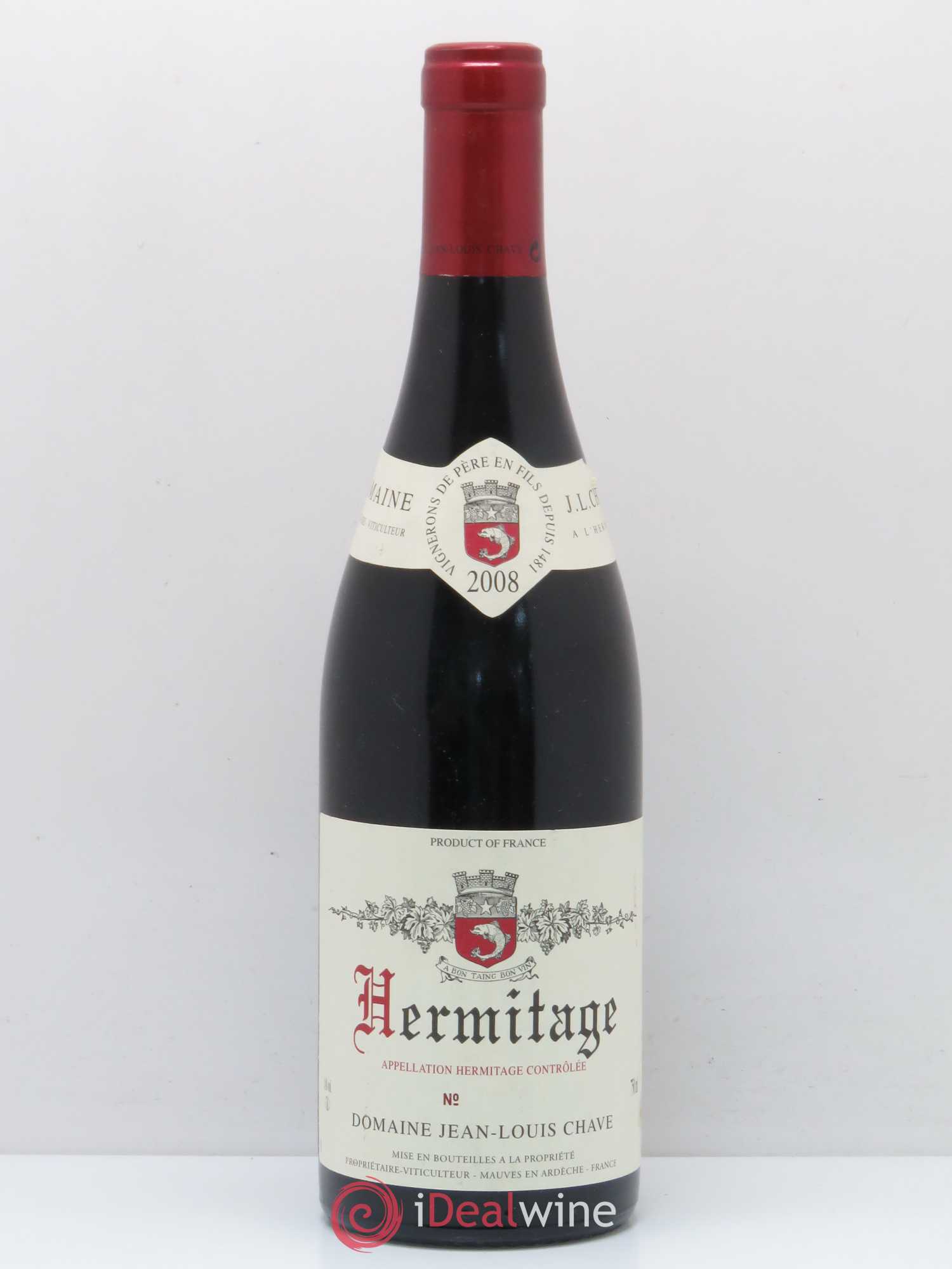 Hermitage Jean-Louis Chave 2008 - Lot de 1 bouteille - 0