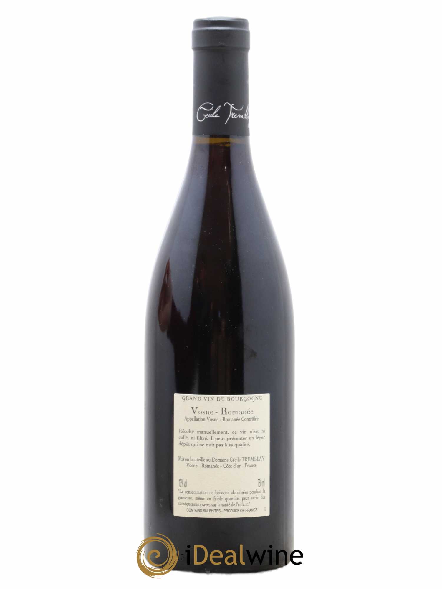 Vosne-Romanée Vieilles Vignes Cécile Tremblay 2017 - Lot de 1 bouteille - 1