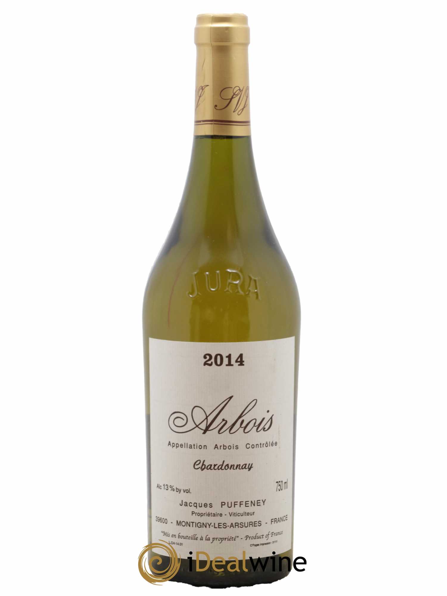 Arbois Chardonnay Jacques Puffeney 2014 - Lot de 1 bouteille - 0