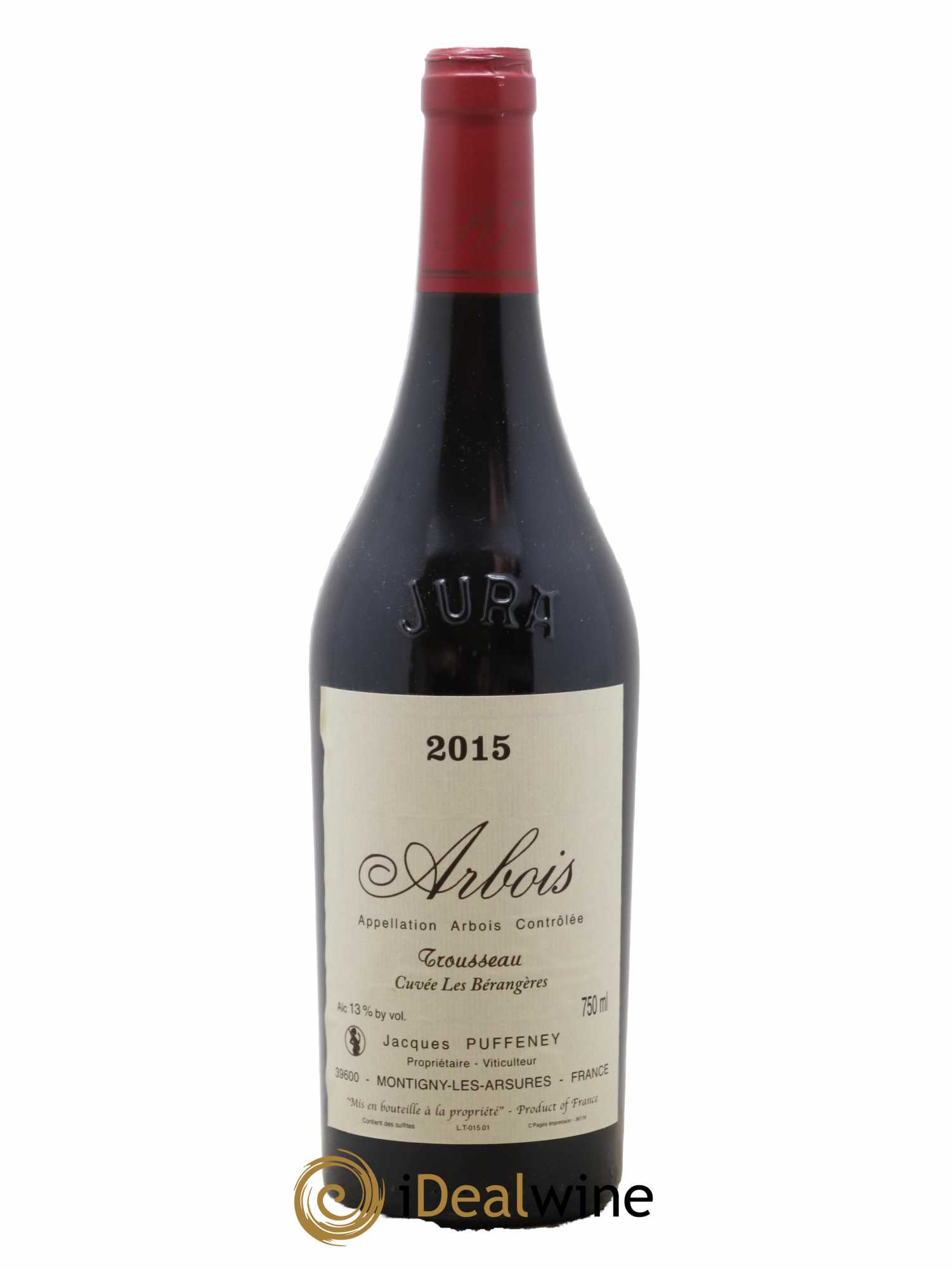 Arbois Trousseau Cuvée Les Bérangères Jacques Puffeney 2015 - Lot de 1 bouteille - 0