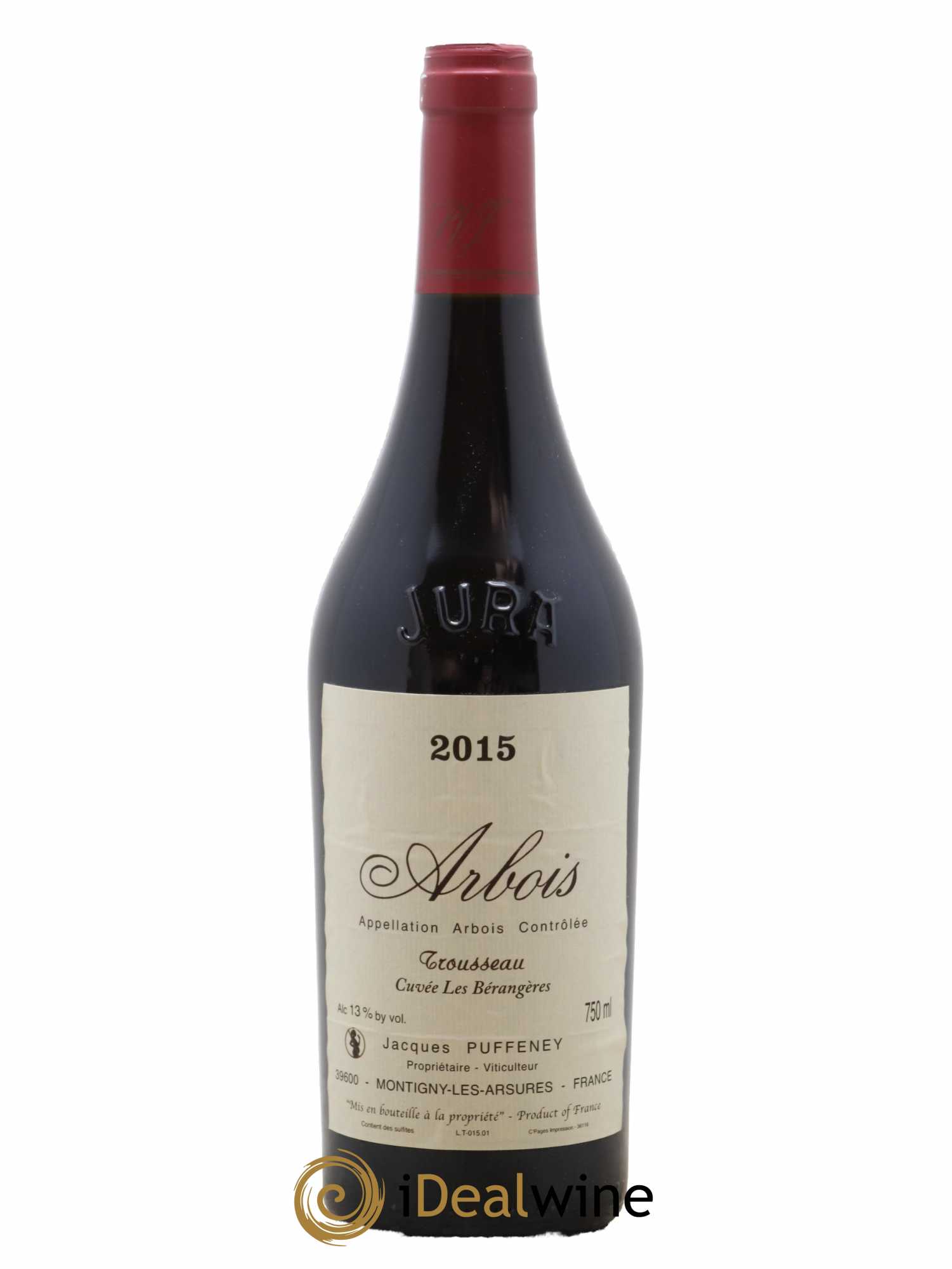Arbois Trousseau Cuvée Les Bérangères Jacques Puffeney 2015 - Lot de 1 bouteille - 0