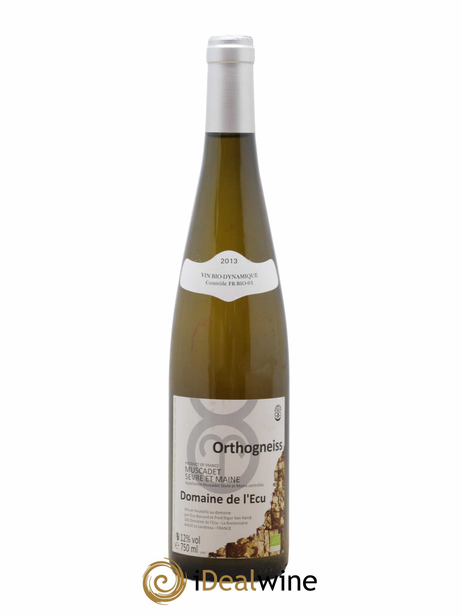 Vin de France (anciennement Muscadet-Sèvre-et-Maine) Orthogneiss Domaine de L'Ecu 2013 - Lot de 1 bouteille - 0