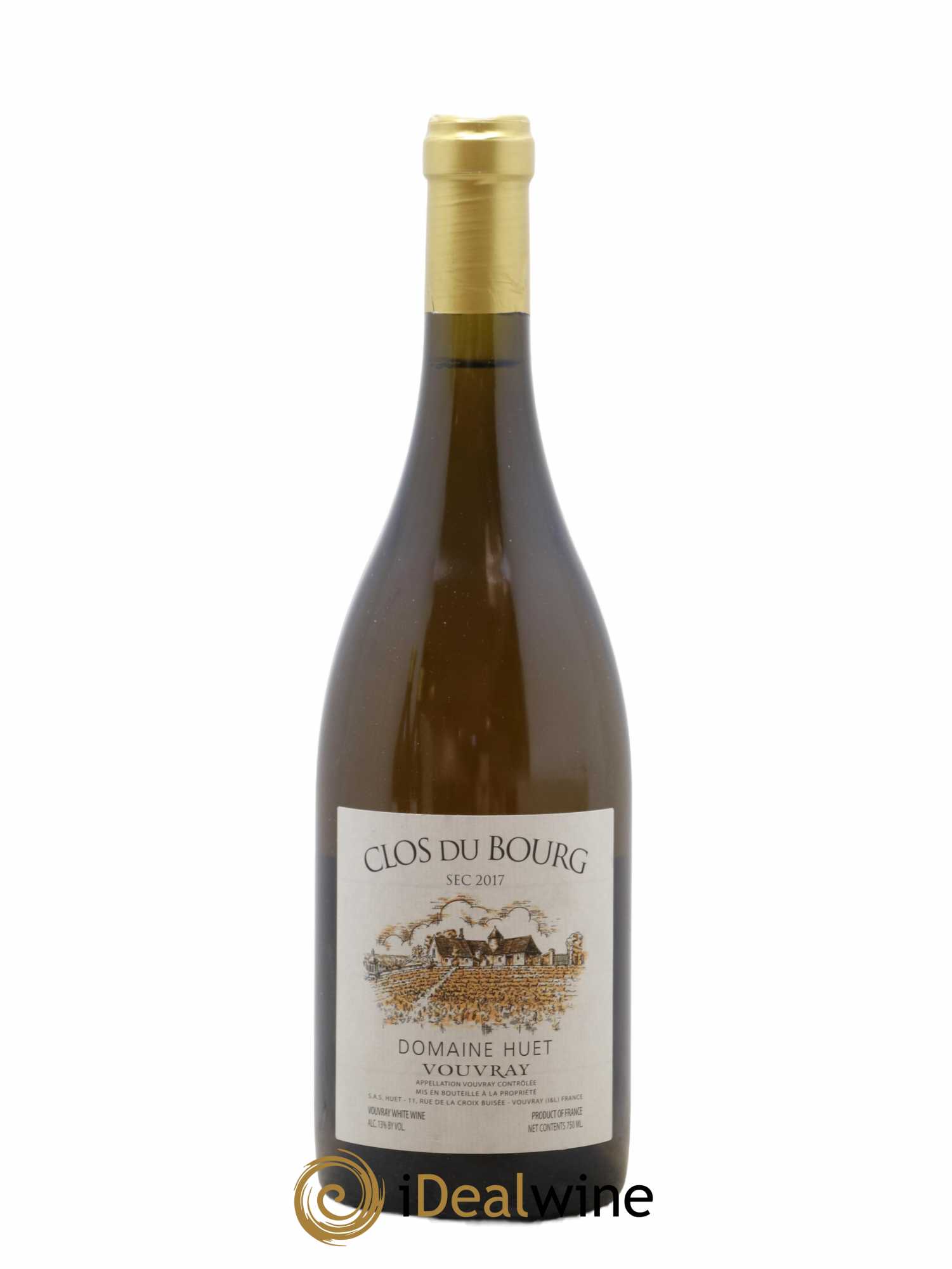 Vouvray Clos du Bourg Sec Domaine Huet 2017 - Lot de 1 bouteille - 0