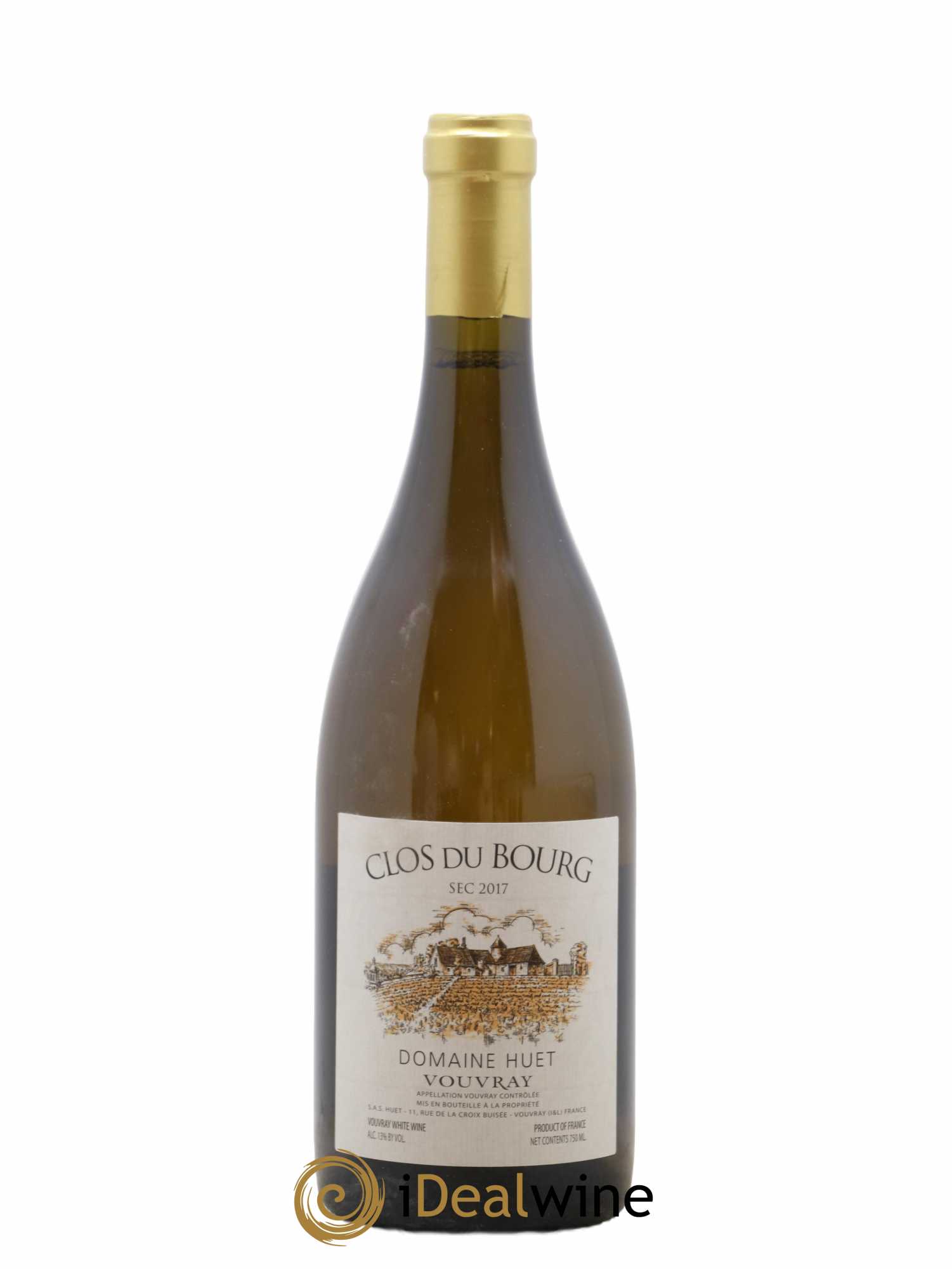Vouvray Clos du Bourg Sec Domaine Huet 2017 - Lot de 1 bouteille - 0