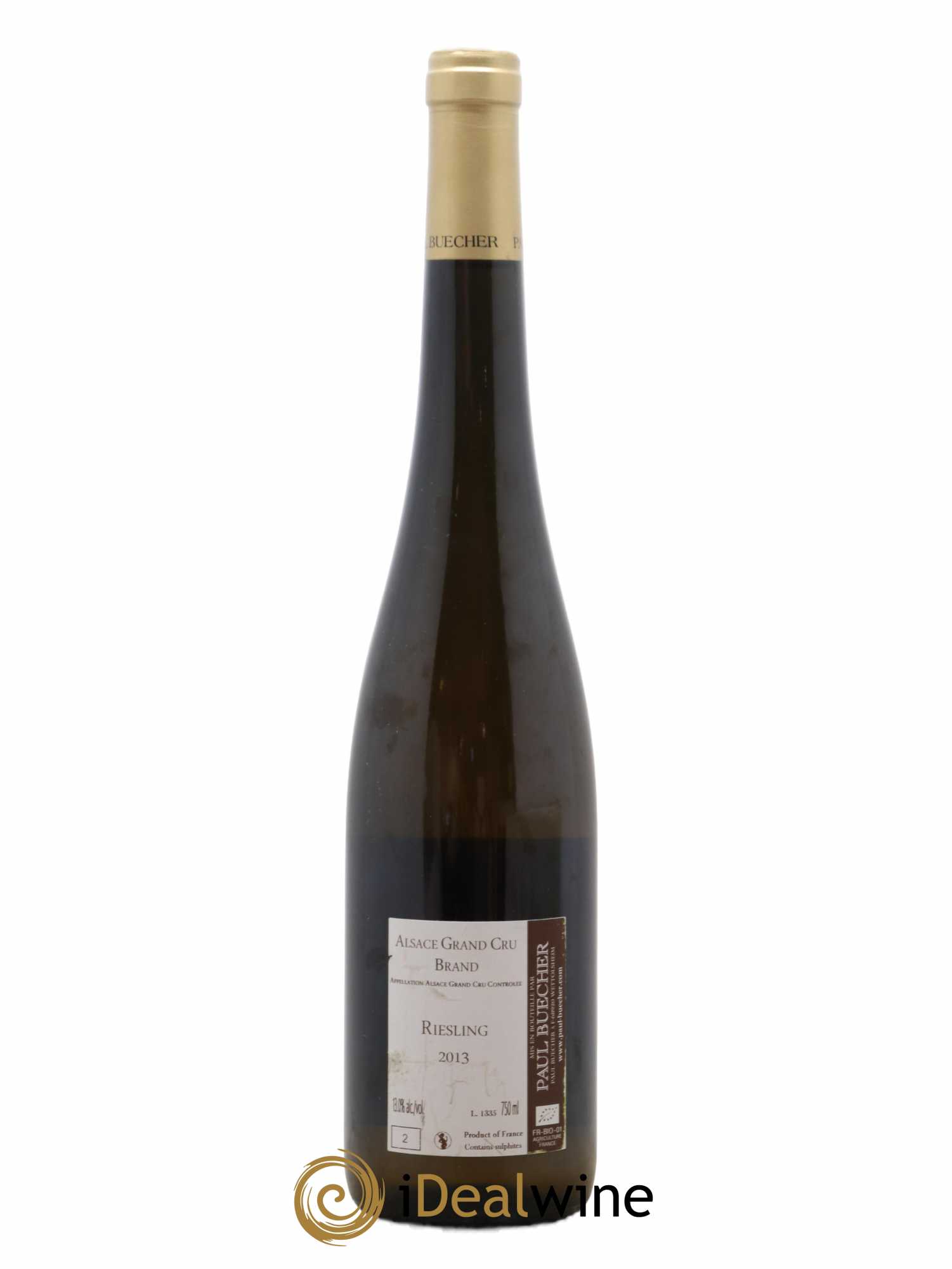Riesling Grand Cru Alsace Brand Buecher 2013 - Lot de 1 bouteille - 1