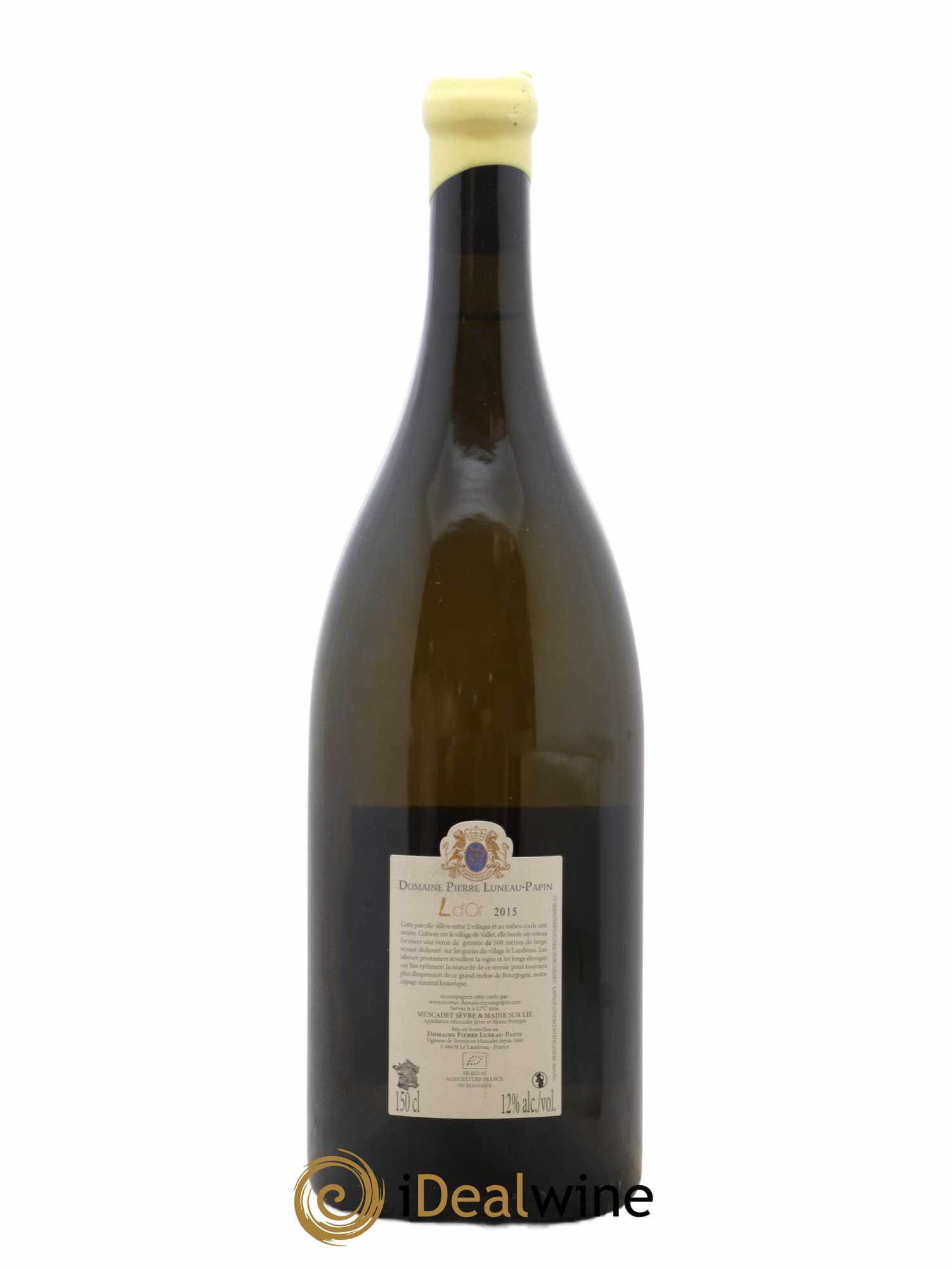 Muscadet-Sèvre-et-Maine L D'Or Luneau-Papin 2015 - Lot de 1 magnum - 1