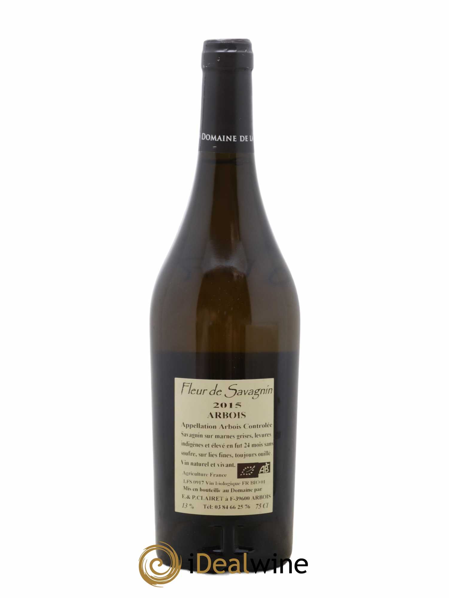 Arbois Fleur de savagnin Domaine de la Tournelle 2015 - Lot de 1 bouteille - 1