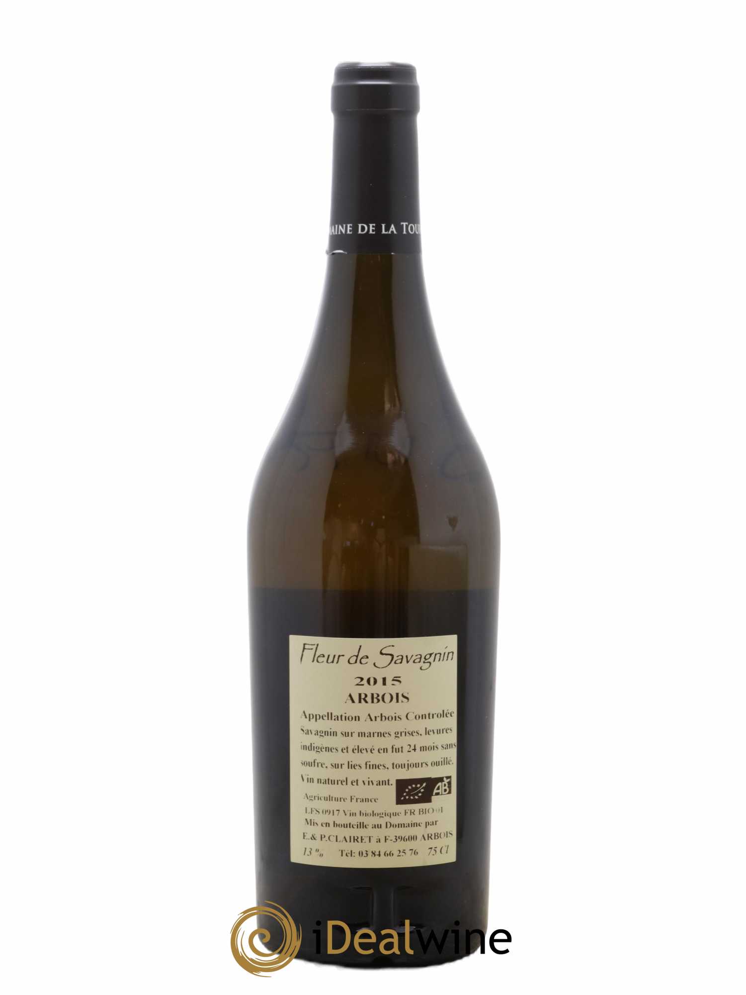 Arbois Fleur de savagnin Domaine de la Tournelle 2015 - Lot de 1 bouteille - 1