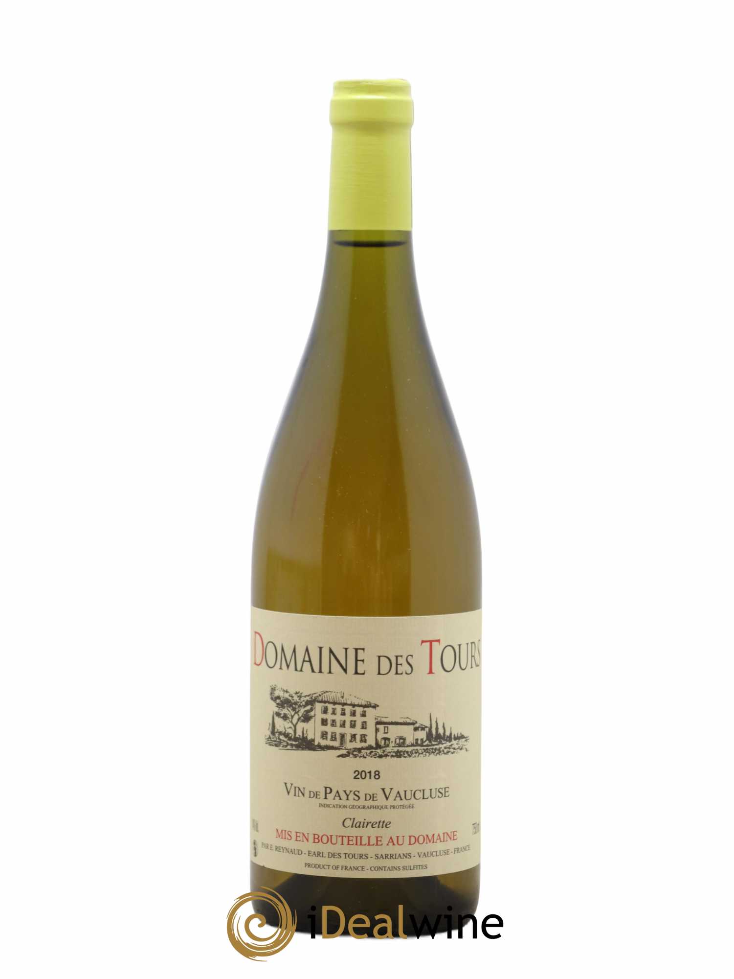 Vaucluse (Vin de Pays de Vaucluse) Domaine des Tours Emmanuel Reynaud Clairette 2018 - Lot de 1 bouteille - 0